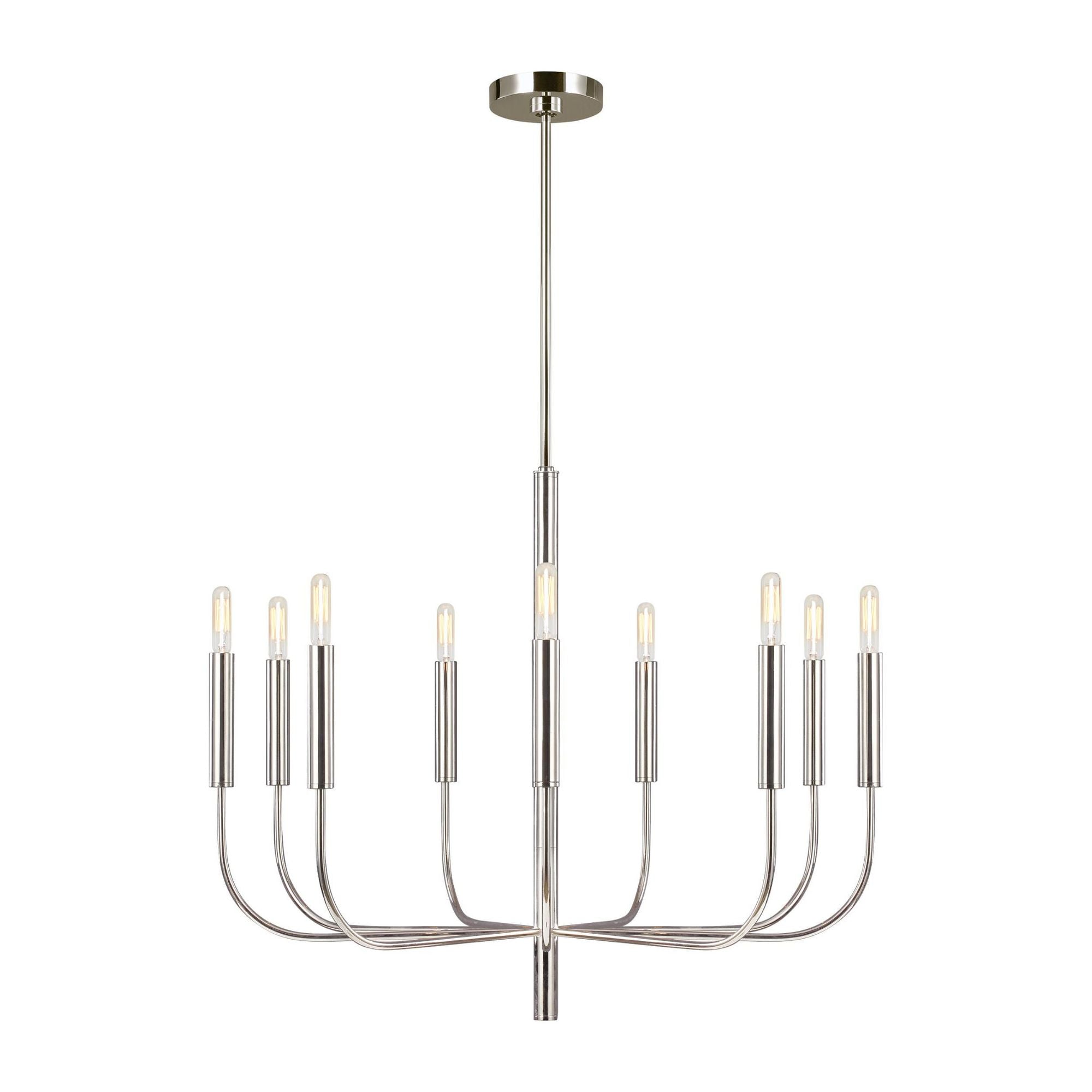 Ellen DeGeneres Brianna Medium Chandelier in Polished Nickel