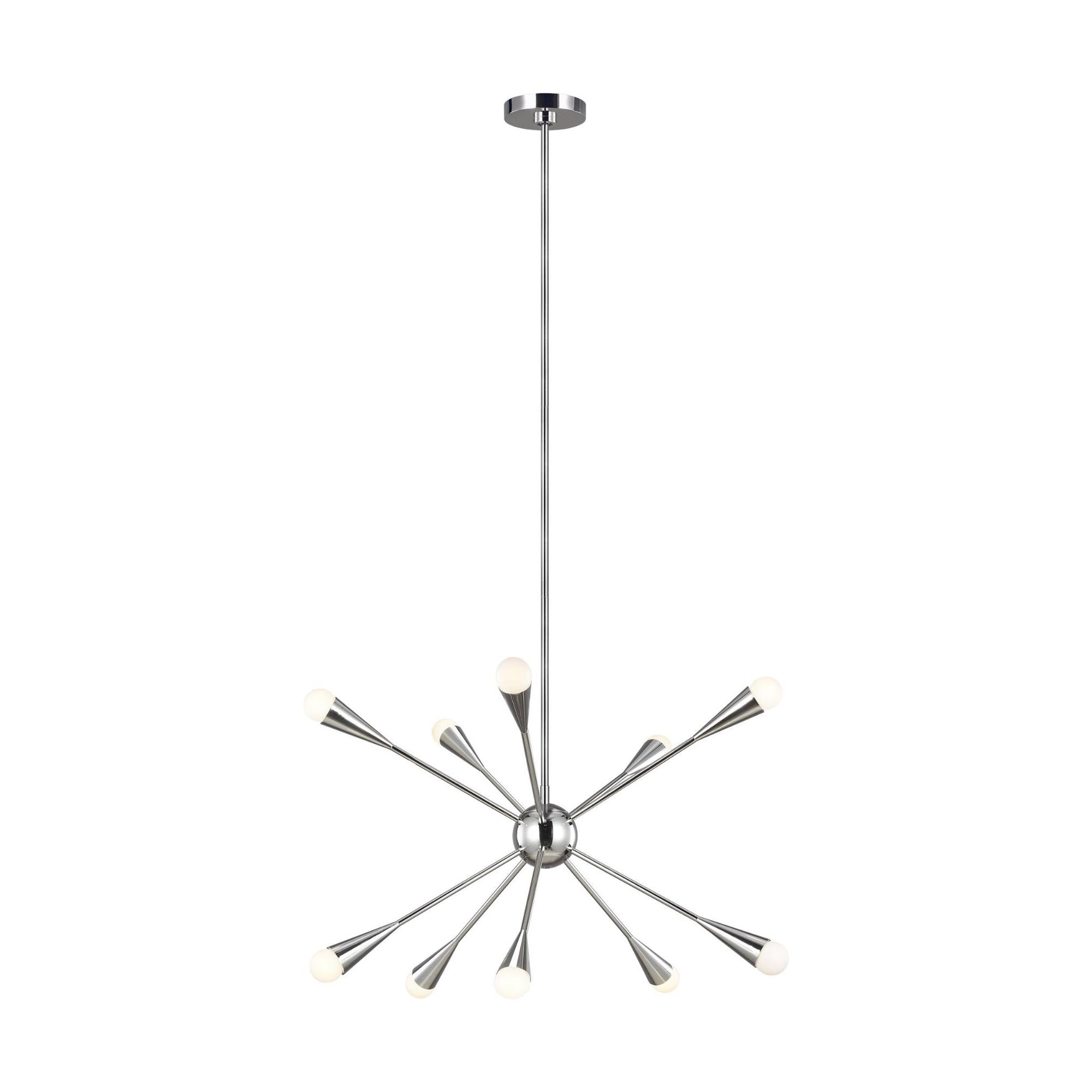 Ellen DeGeneres Jax Medium Chandelier in Polished Nickel