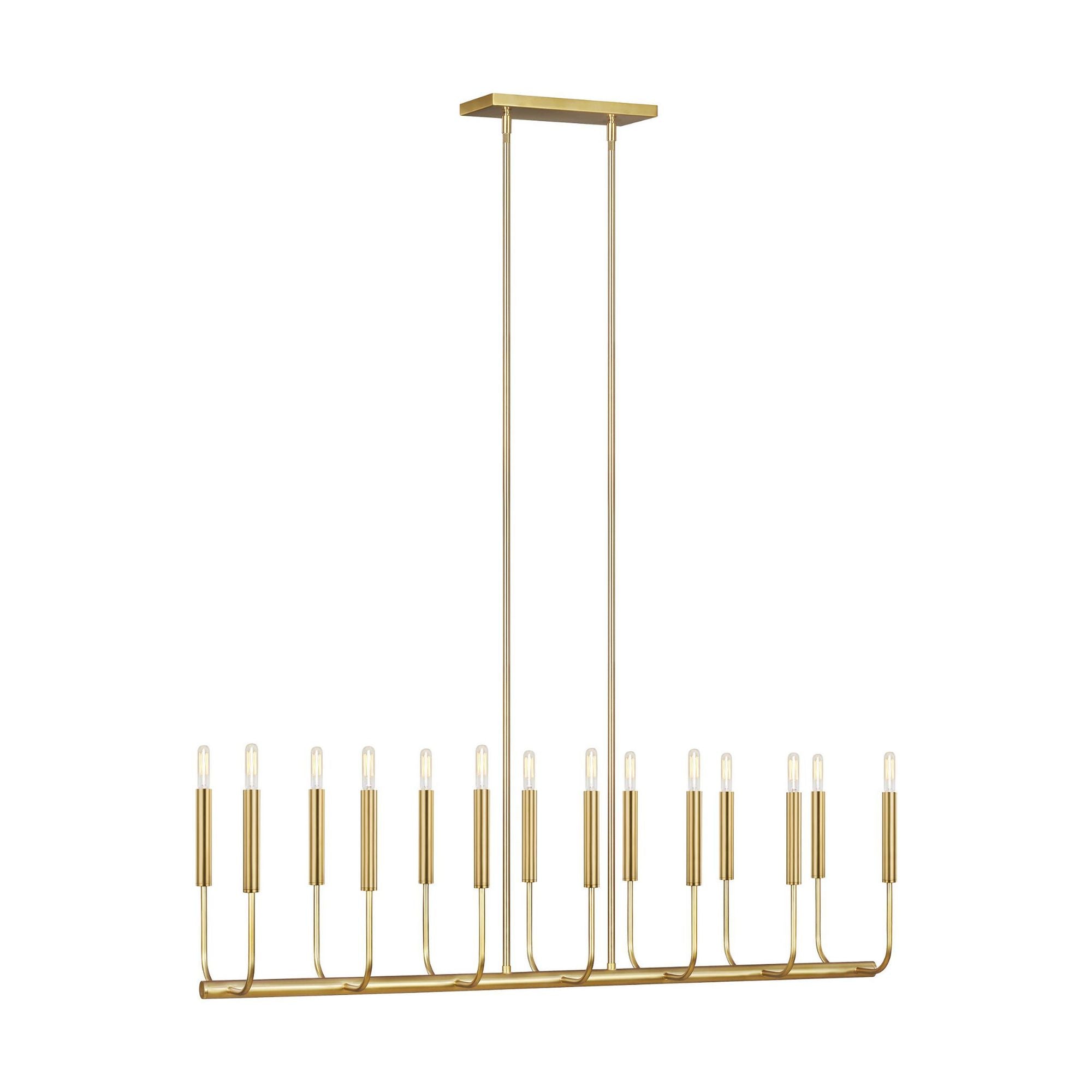 Ellen DeGeneres Brianna Linear Chandelier in Burnished Brass