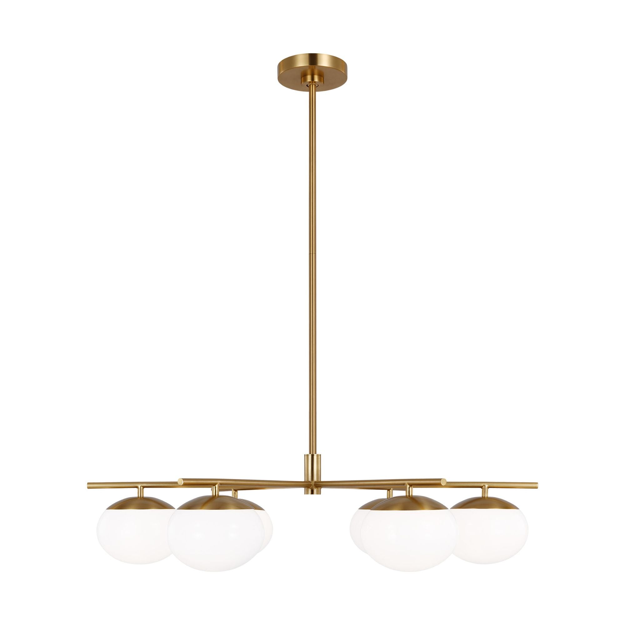 Ellen DeGeneres Lune Large Chandelier in Burnished Brass