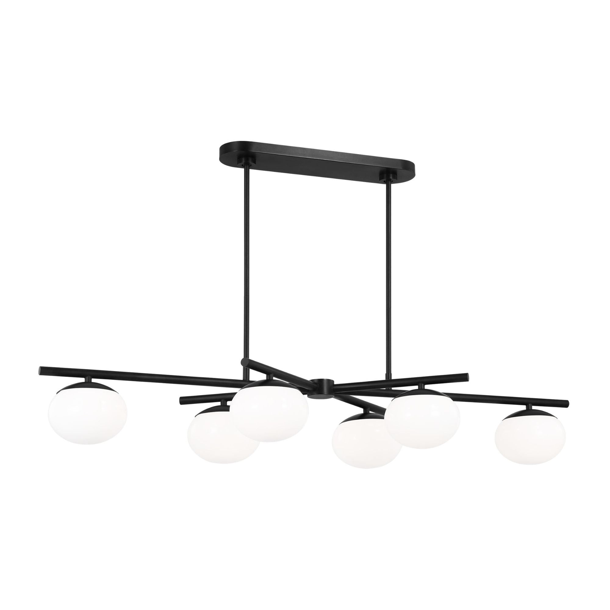 Ellen DeGeneres Lune Medium Linear Chandelier in Aged Iron
