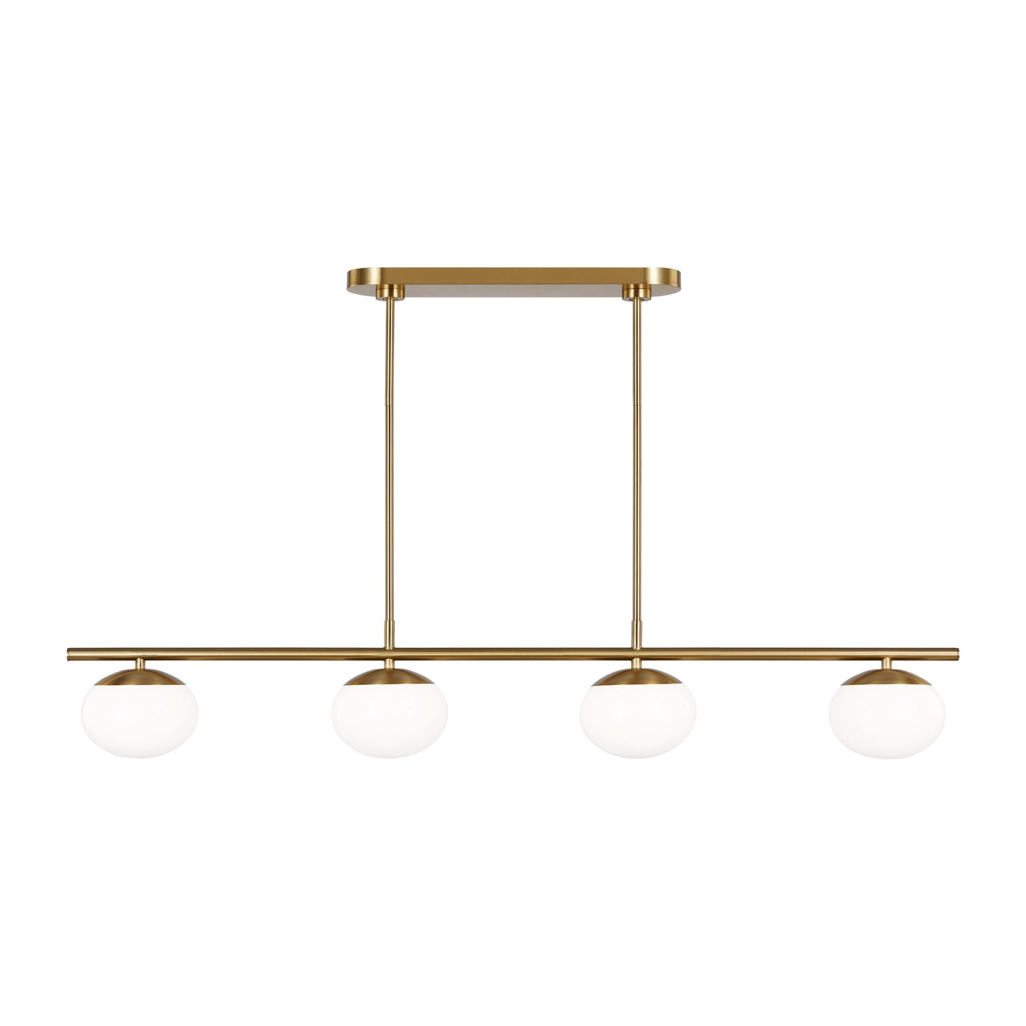 Ellen DeGeneres Lune Large Linear Chandelier in Burnished Brass
