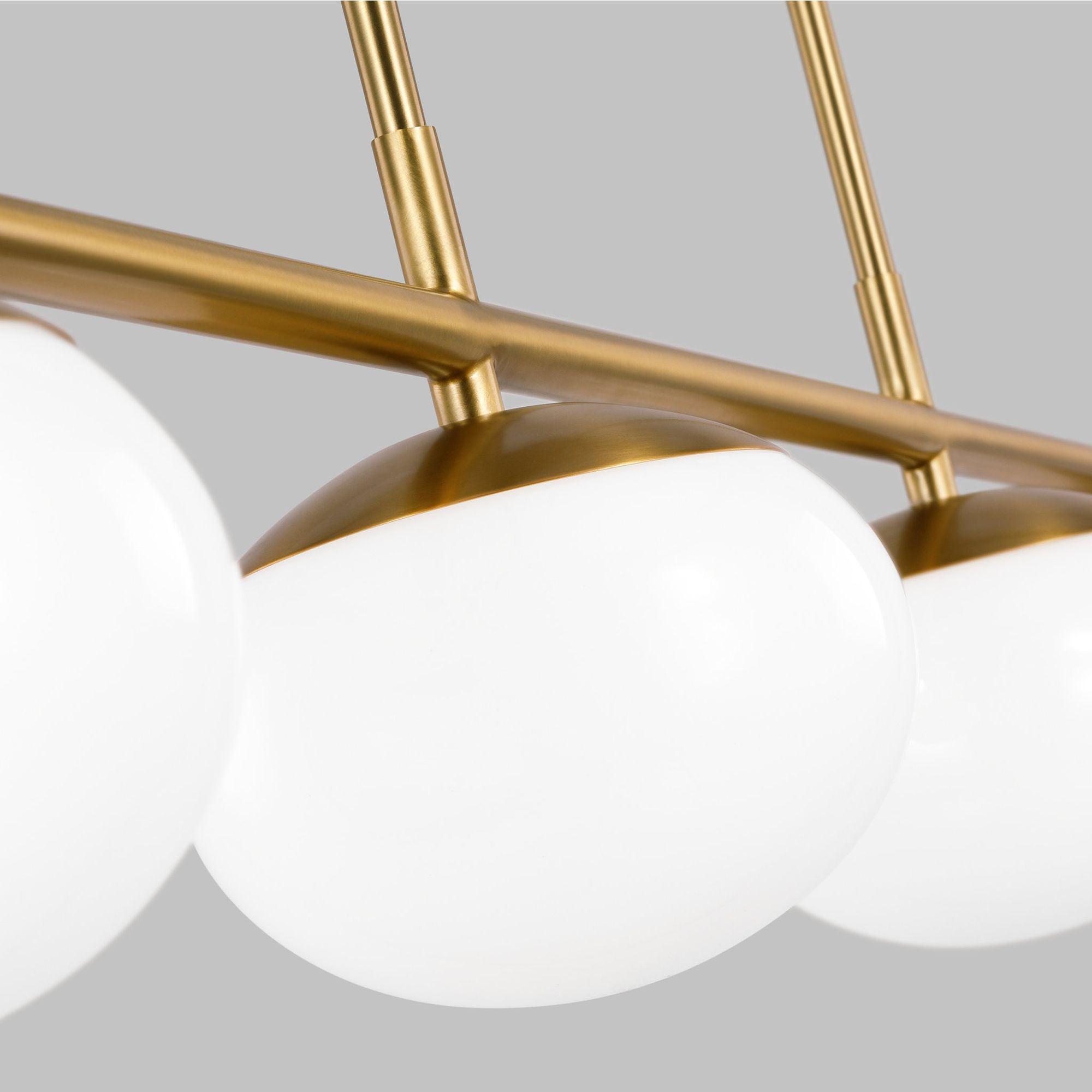 Ellen DeGeneres Lune Large Linear Chandelier in Burnished Brass