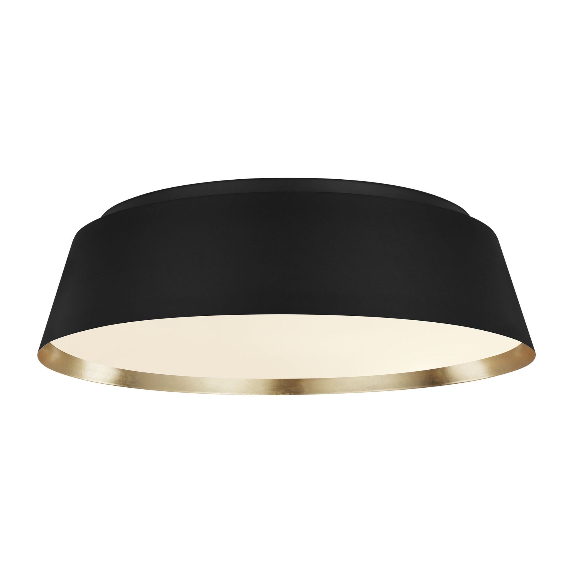 Ellen DeGeneres Asher Large Flush Mount in Midnight Black