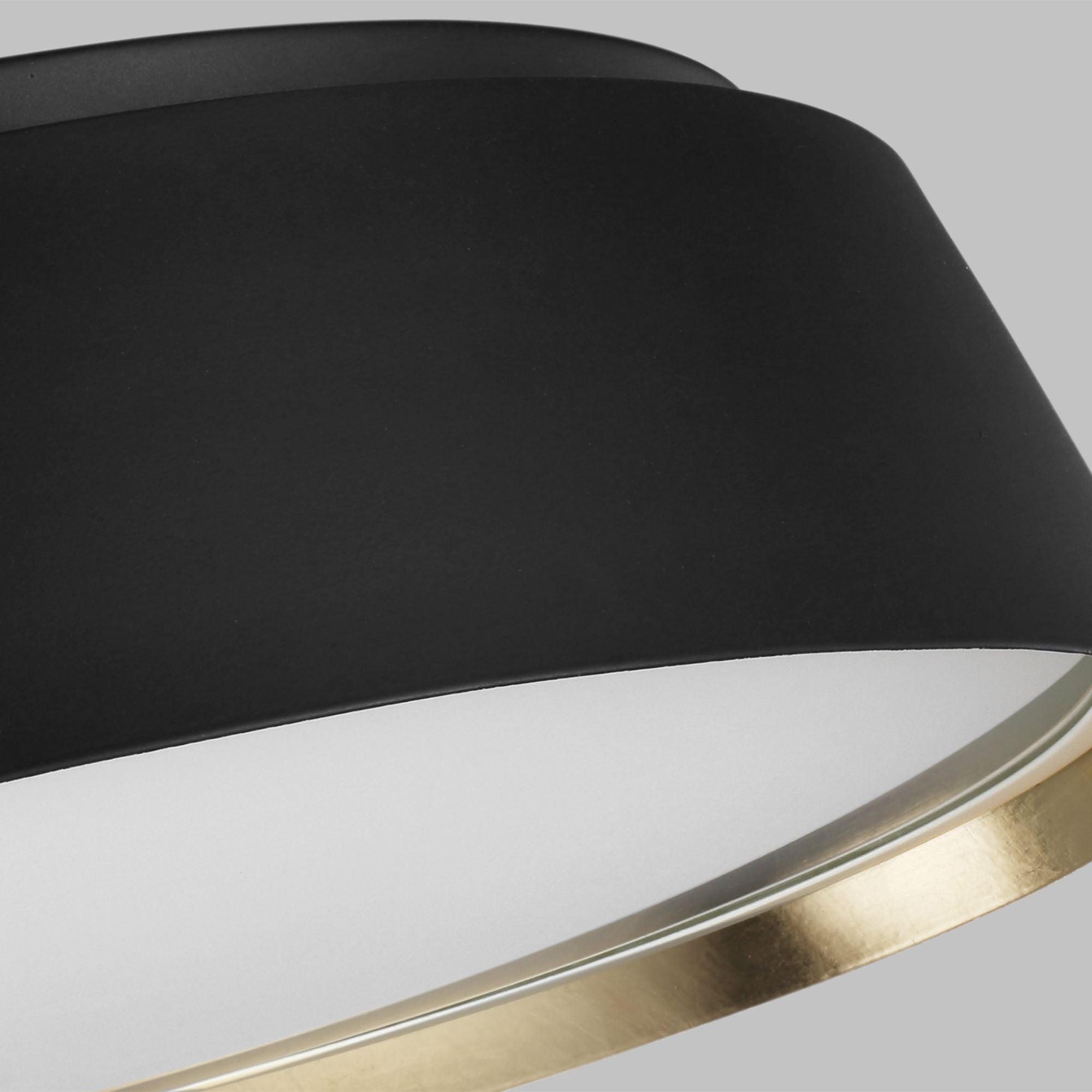 Ellen DeGeneres Asher Large Flush Mount in Midnight Black