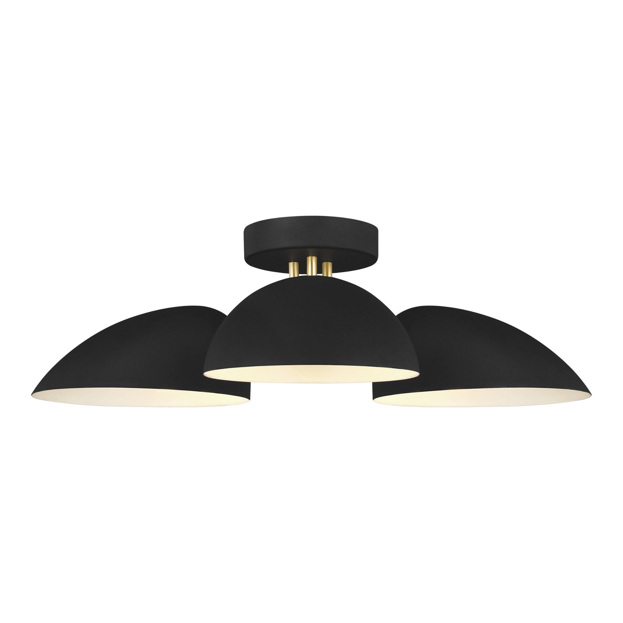 Ellen DeGeneres Jane Semi-Flush Mount in Midnight Black