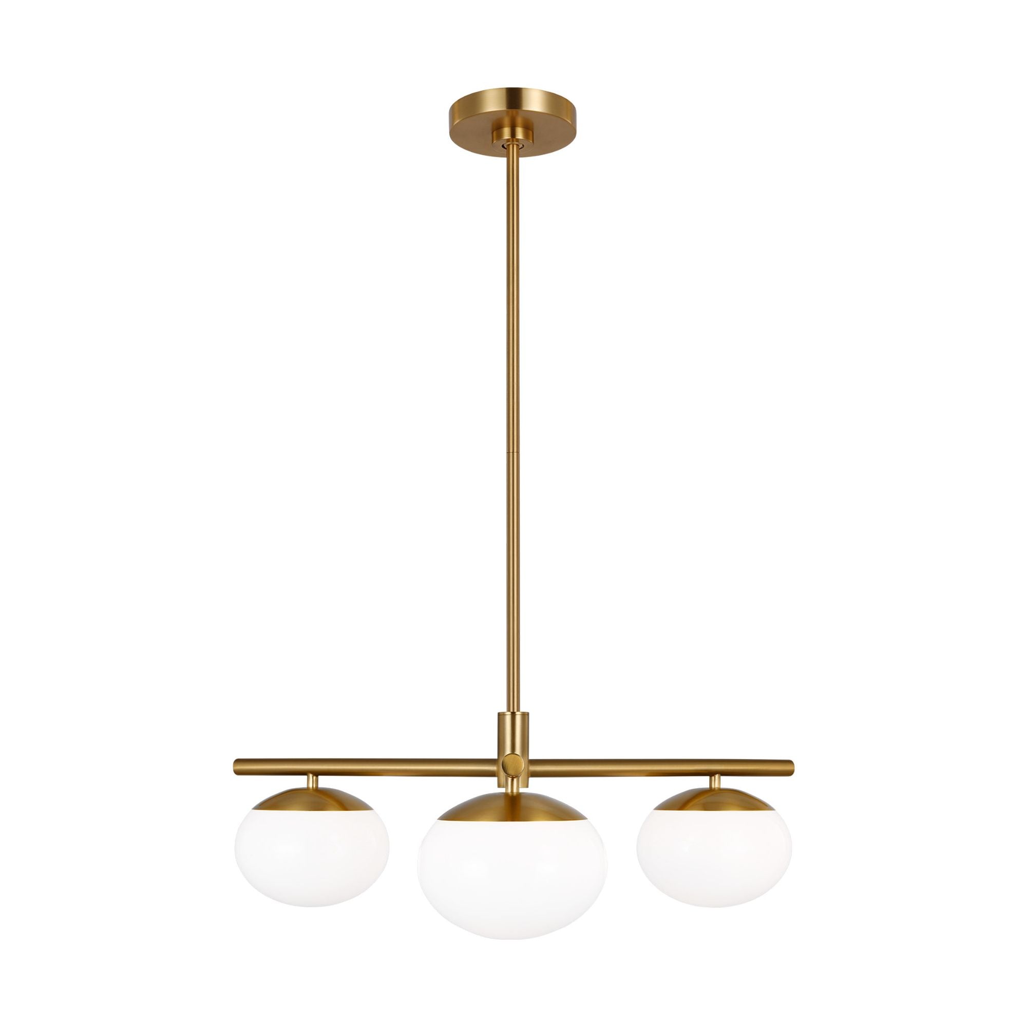 Ellen DeGeneres Lune Semi-Flush Mount in Burnished Brass