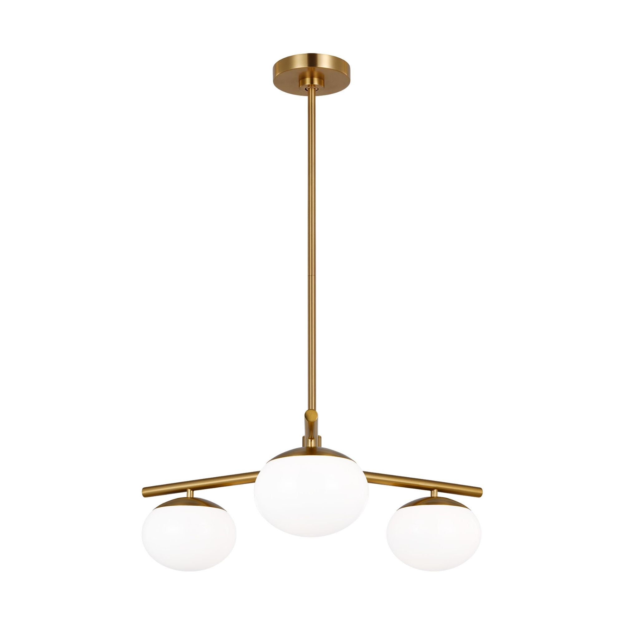 Ellen DeGeneres Lune Semi-Flush Mount in Burnished Brass