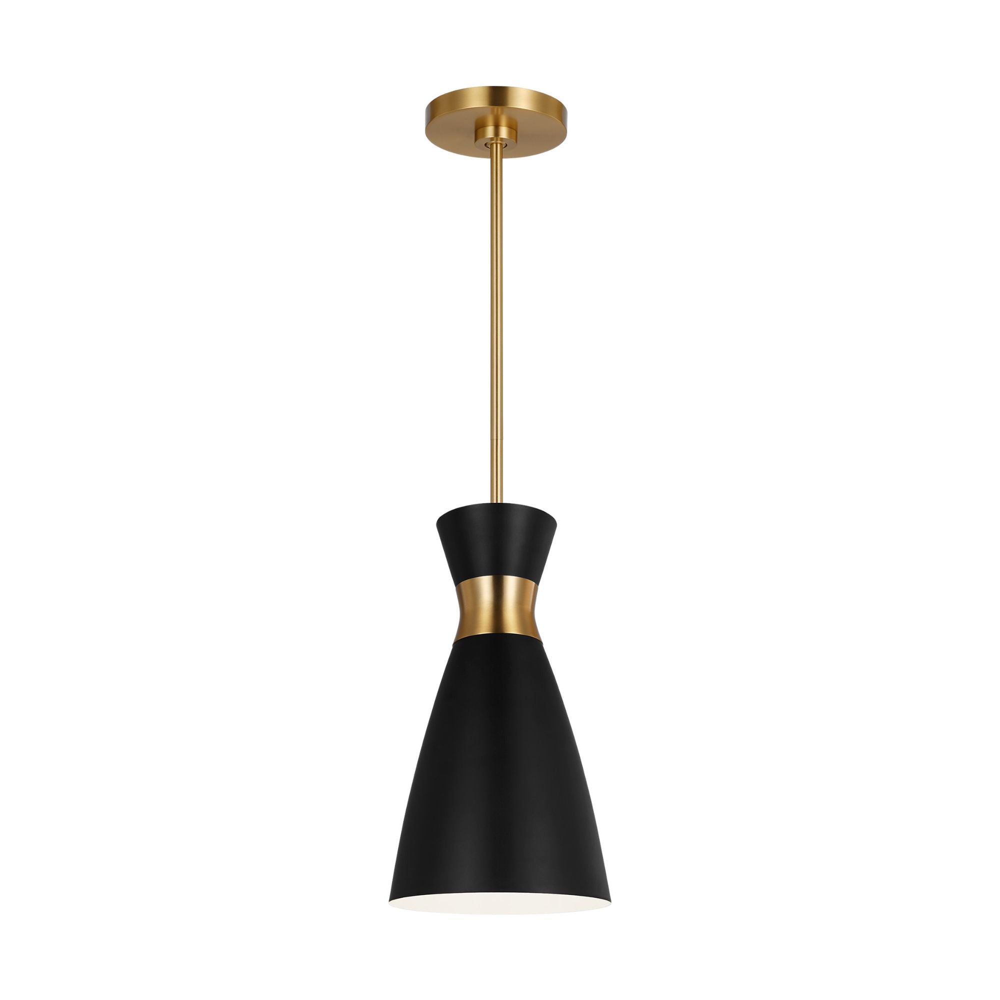 Ellen DeGeneres Heath Small Pendant in Midnight Black and Burnished Brass