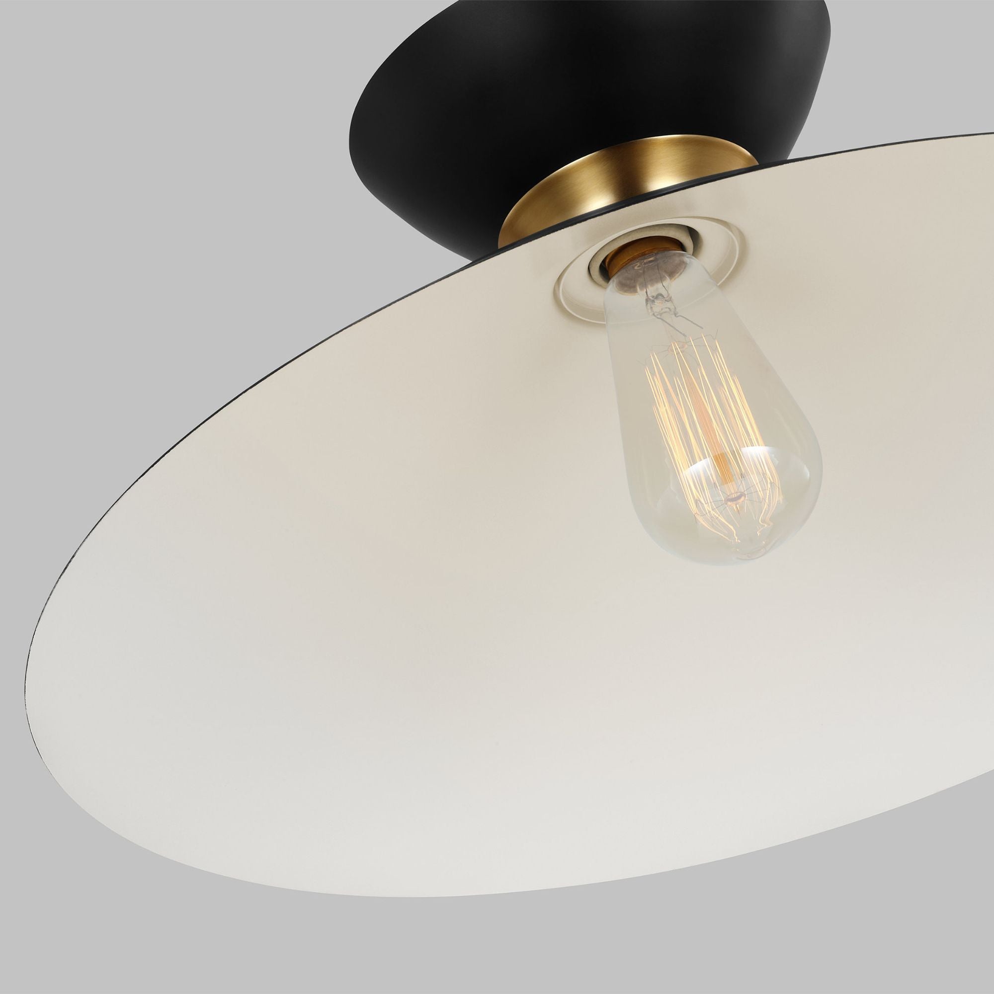 Ellen DeGeneres Heath Wide Pendant in Midnight Black and Burnished Brass