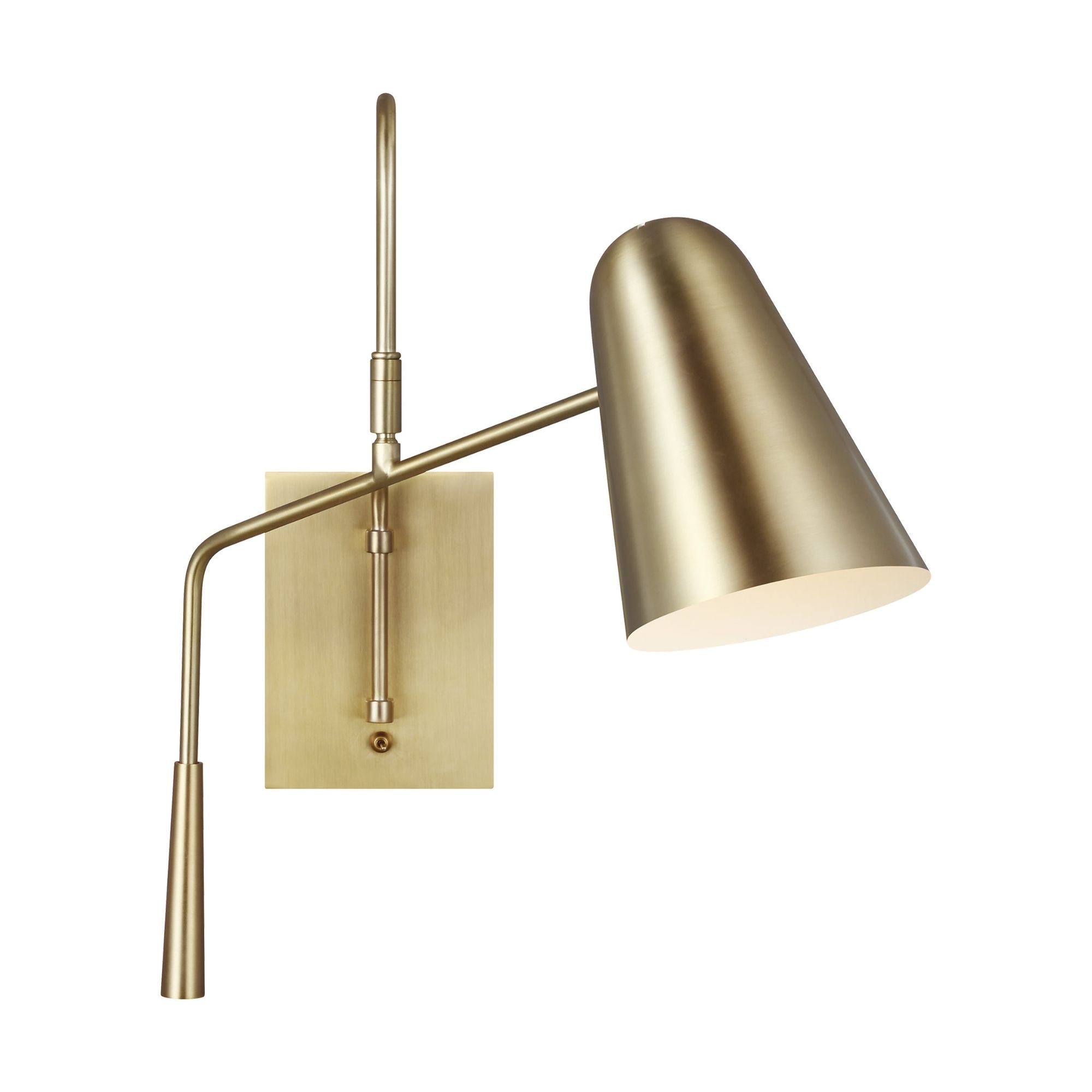 Ellen DeGeneres Simon Task Sconce in Burnished Brass