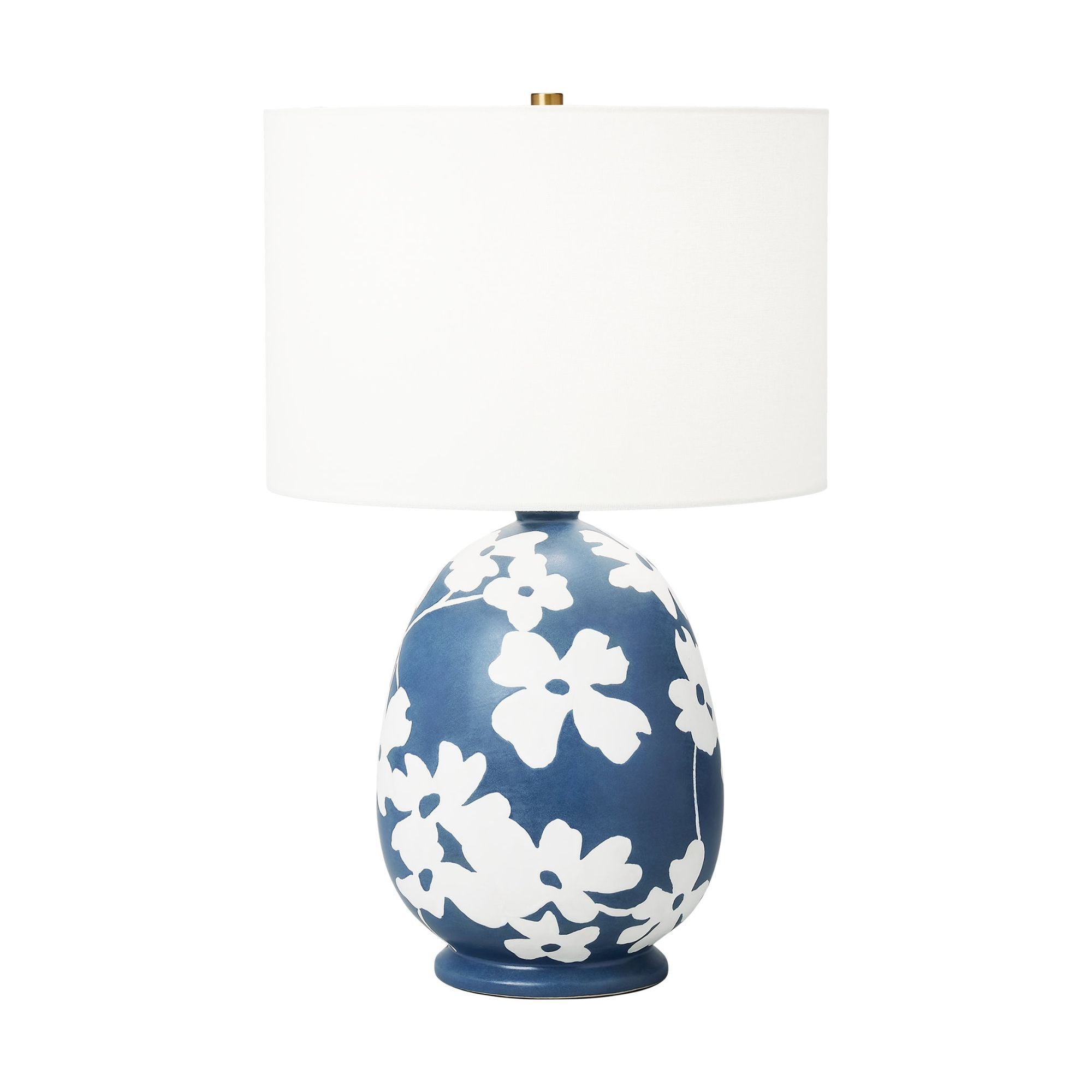 Hable Lila Table Lamp in Semi Matte Navy Blue