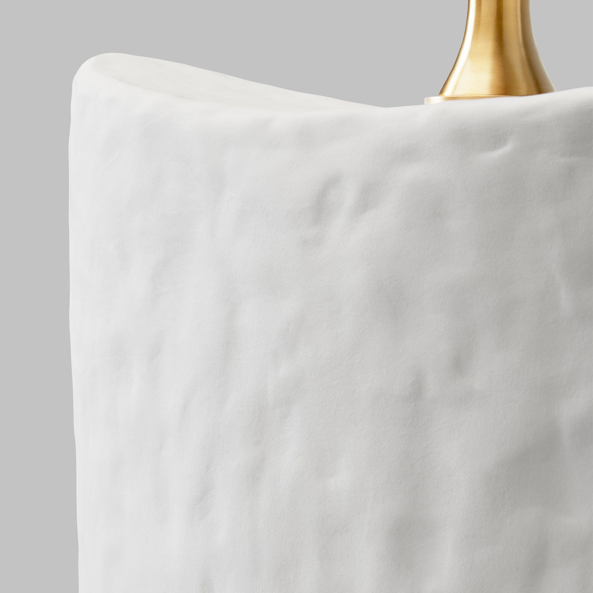 Hable Cenotes Table Lamp in Matte White Ceramic