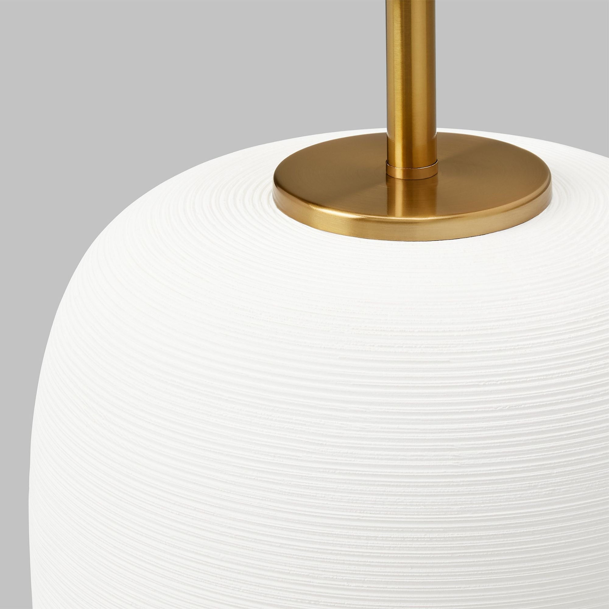 Hable Fanny Wide Table Lamp in Matte White Ceramic