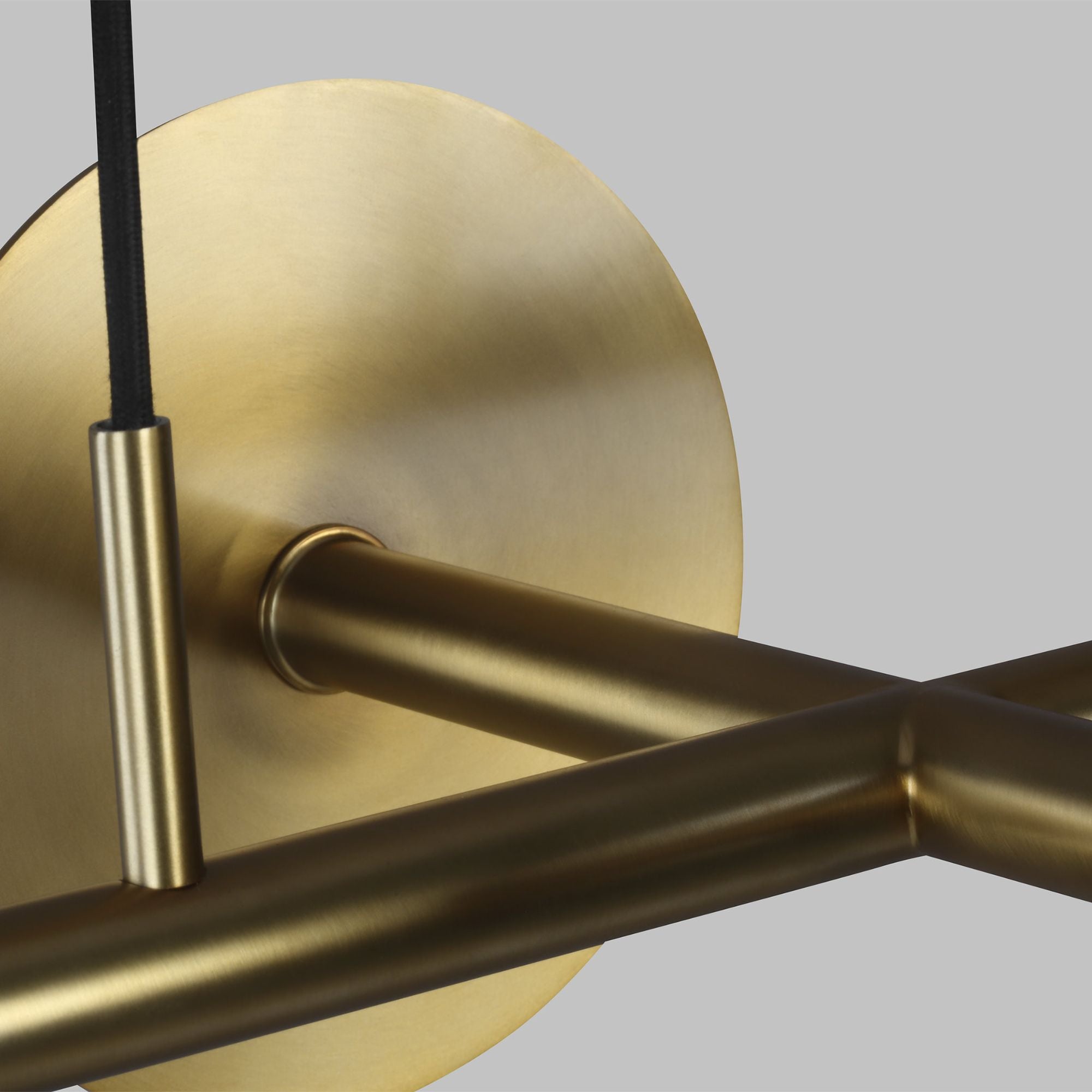 Kelly Wearstler Nodes Large Linear Chandelier in Burnished Brass