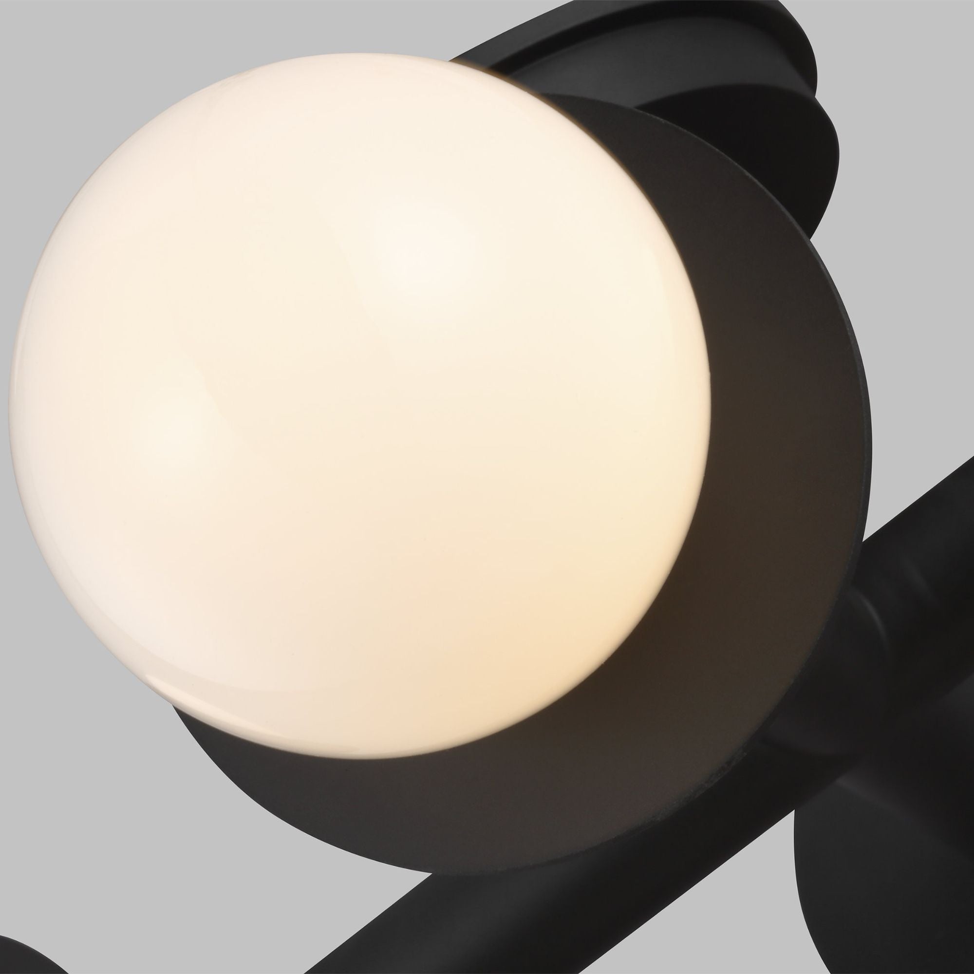 Kelly Wearstler Nodes Large Linear Chandelier in Midnight Black