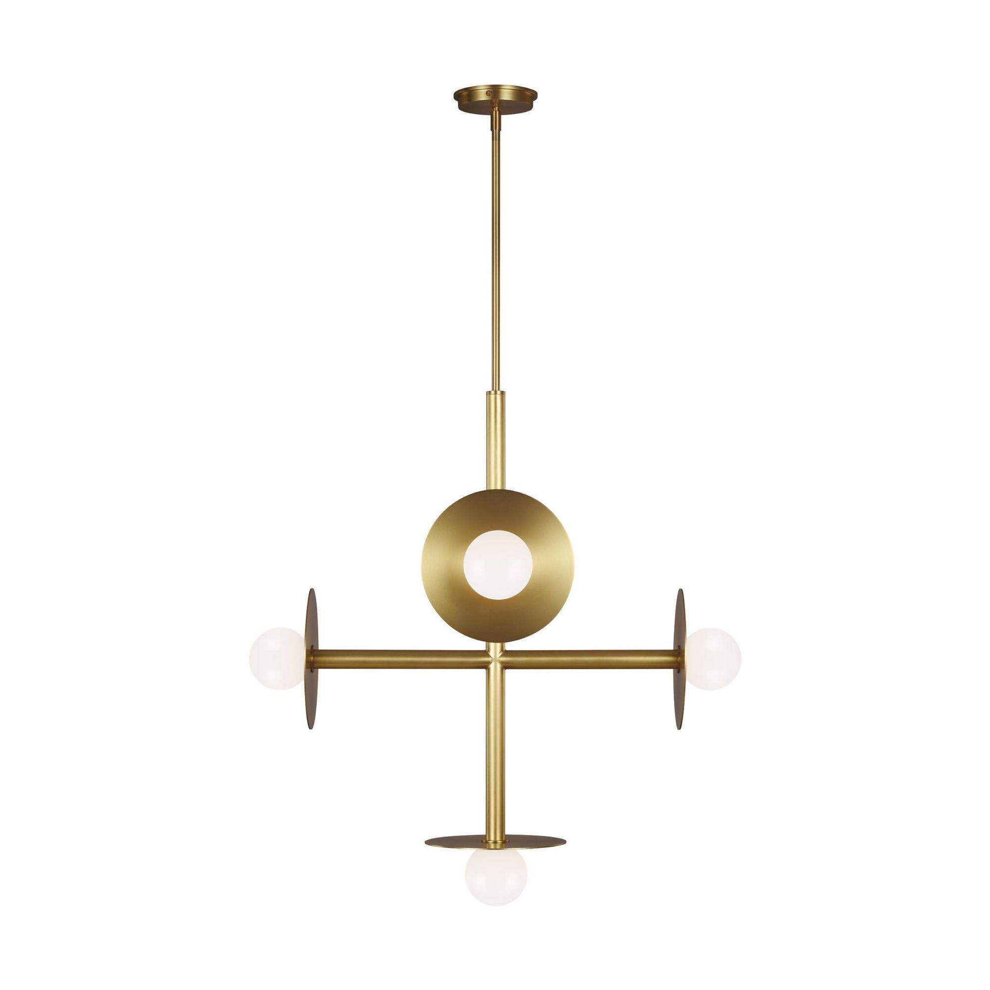 Kelly Wearstler Nodes Large Chandelier in Burnished Brass