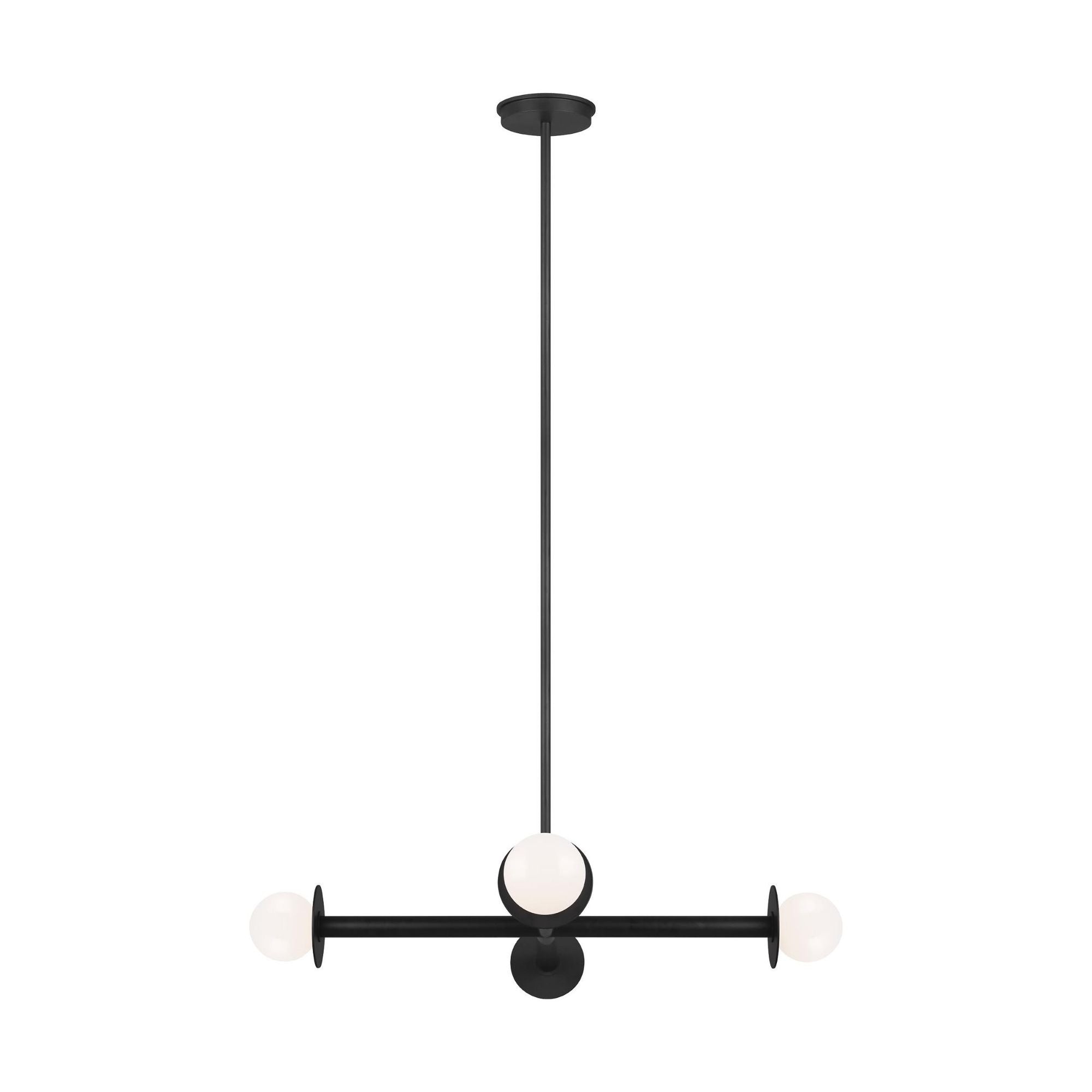 Kelly Wearstler Nodes Wide Chandelier in Midnight Black