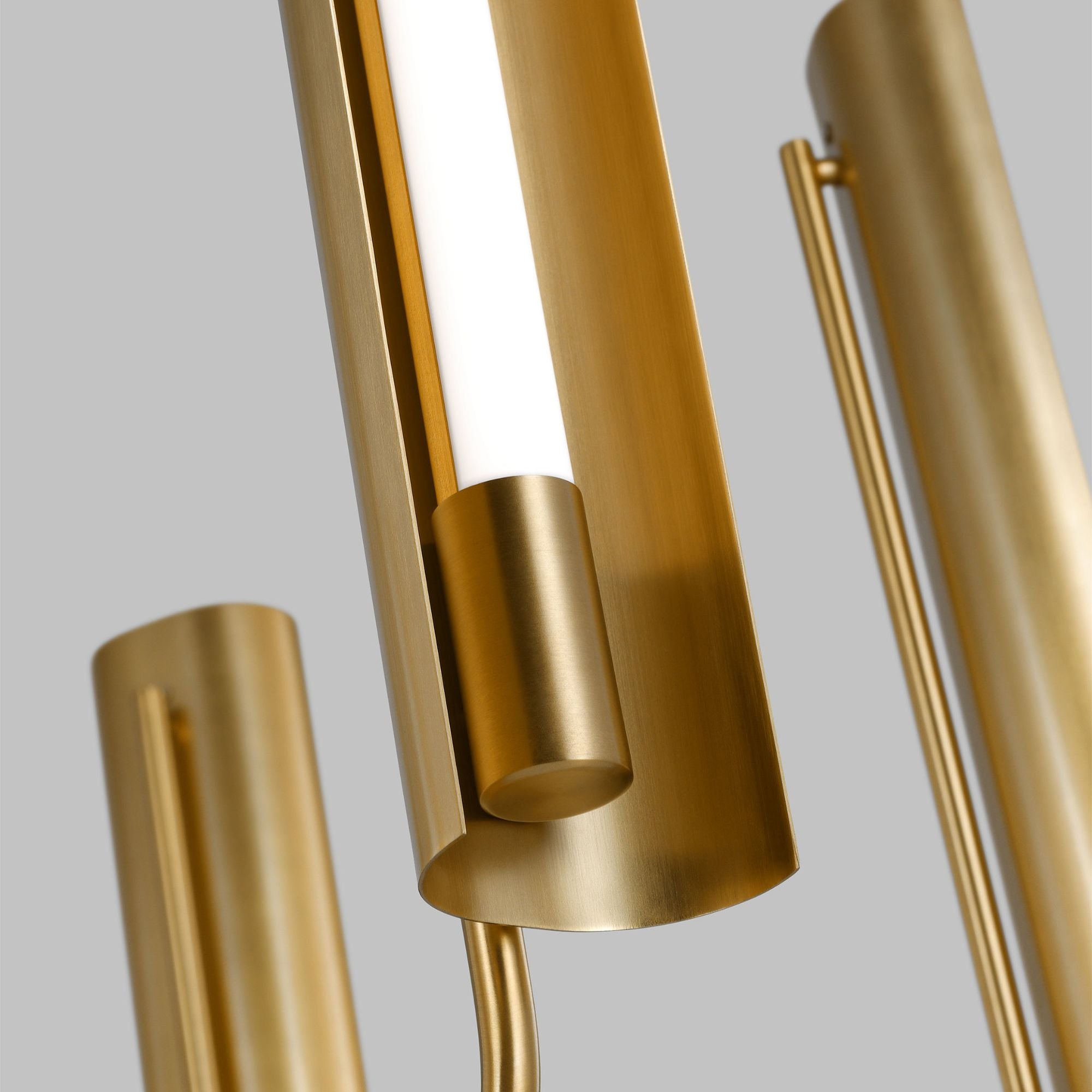 Kelly Wearstler Carson Six Light Chandelier in Burnished Brass