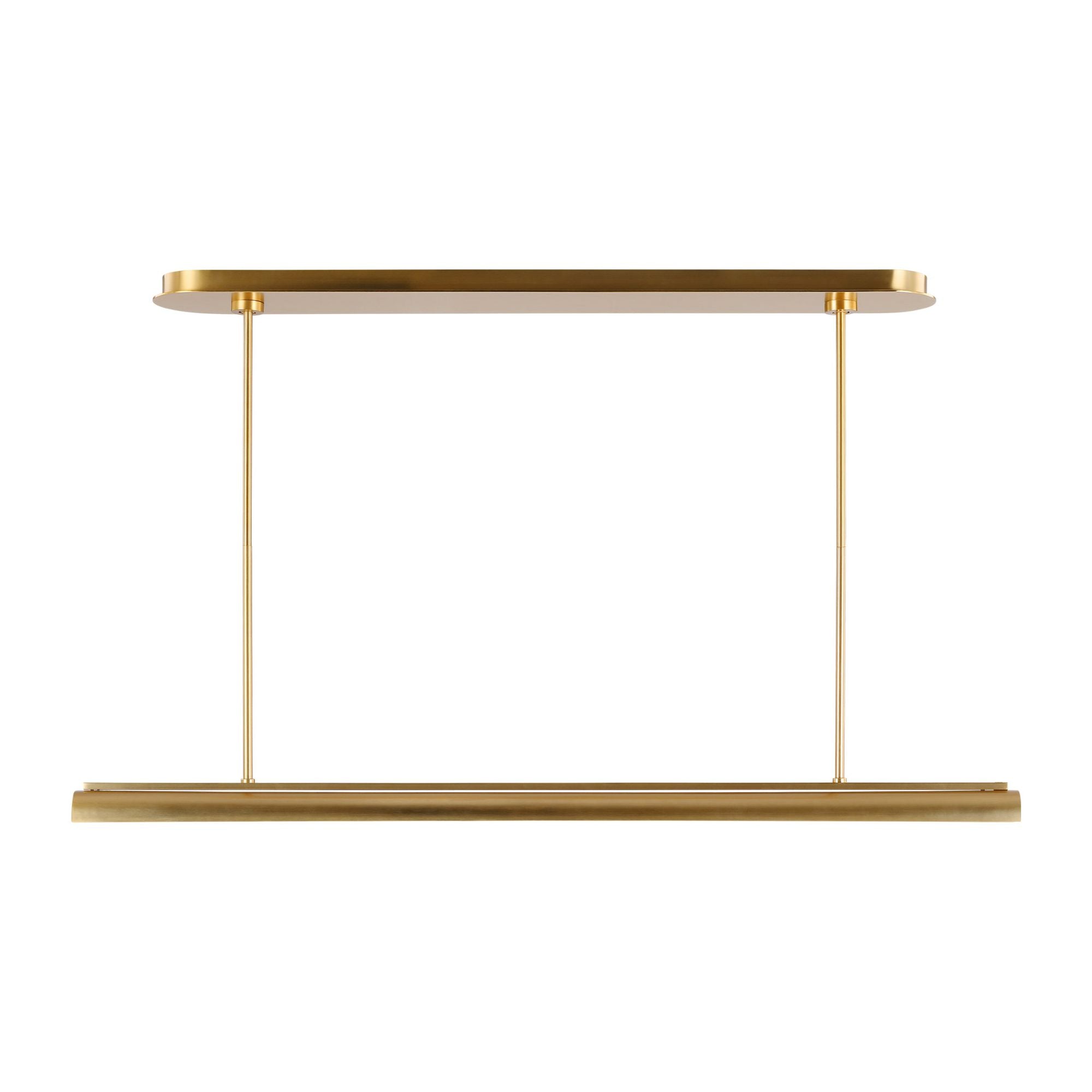 Kelly Wearstler Carson One Light Linear Chandelier in Burnished Brass