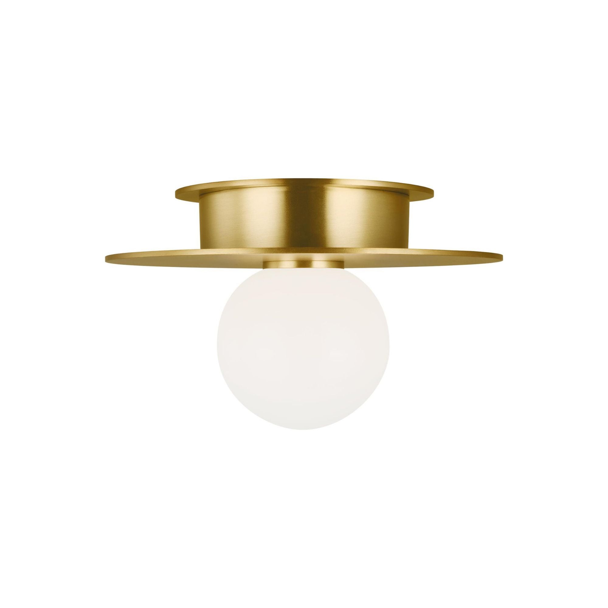 Kelly Wearstler Nodes Small Flush Mount in Burnished Brass