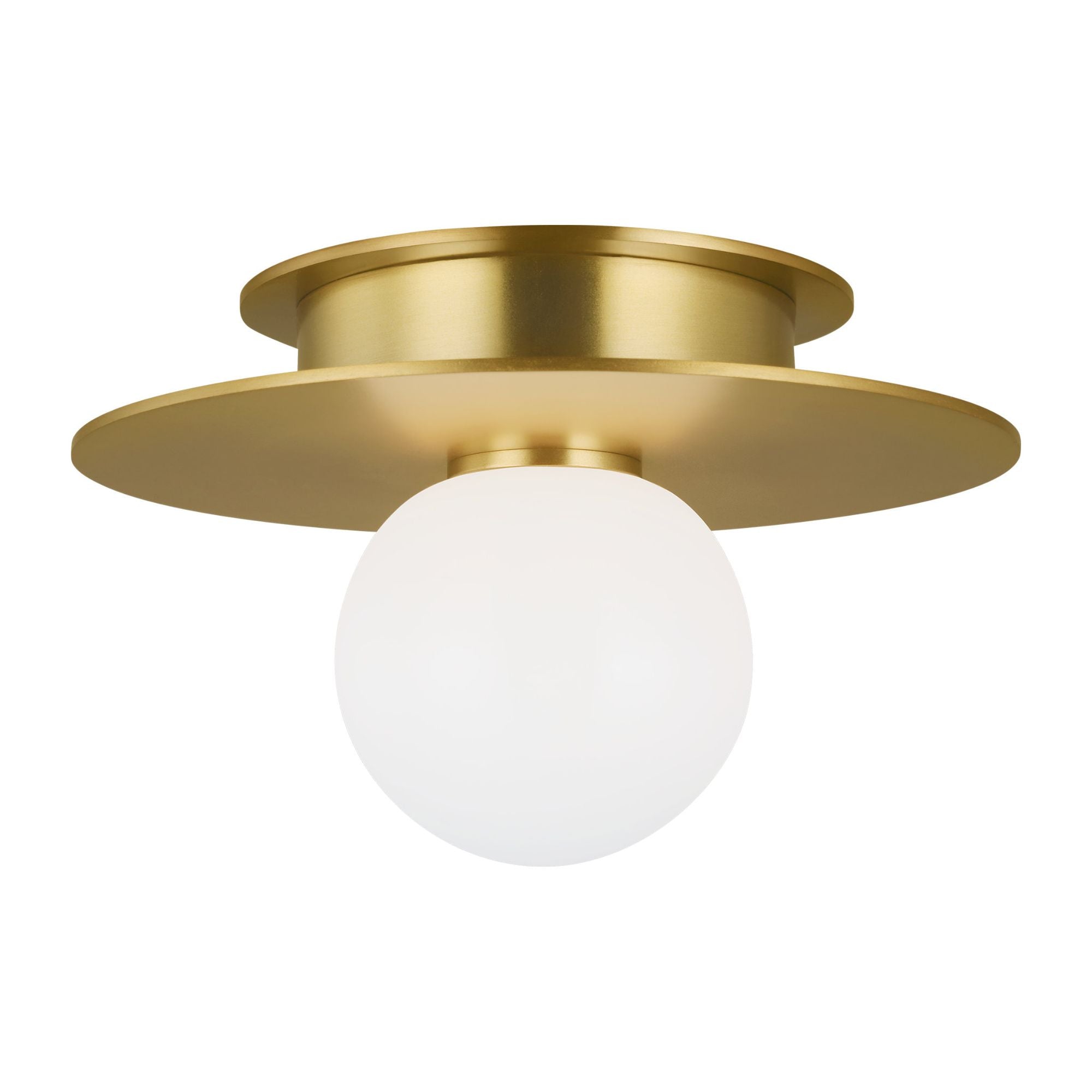 Kelly Wearstler Nodes Small Flush Mount in Burnished Brass