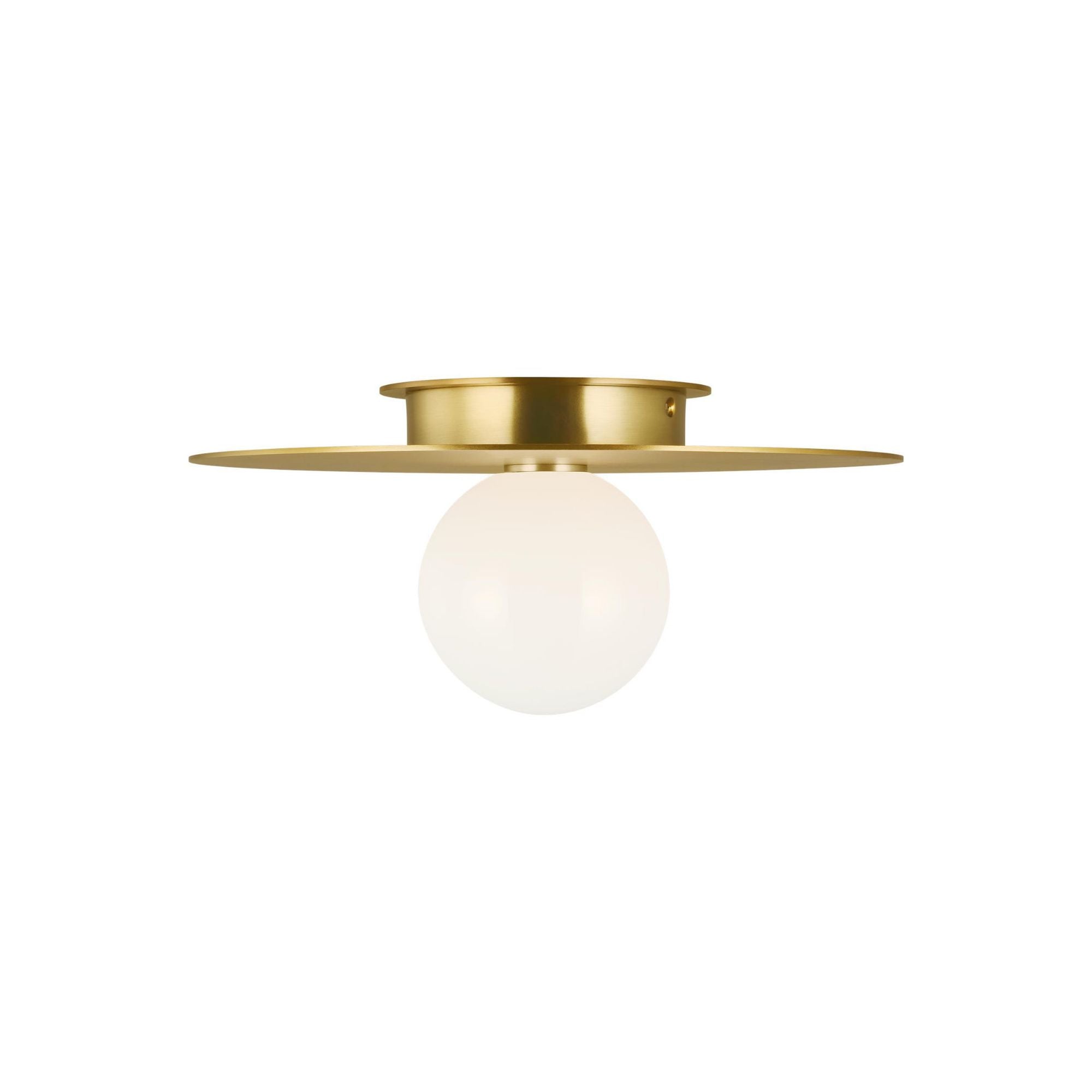 Kelly Wearstler Nodes Medium Flush Mount in Burnished Brass