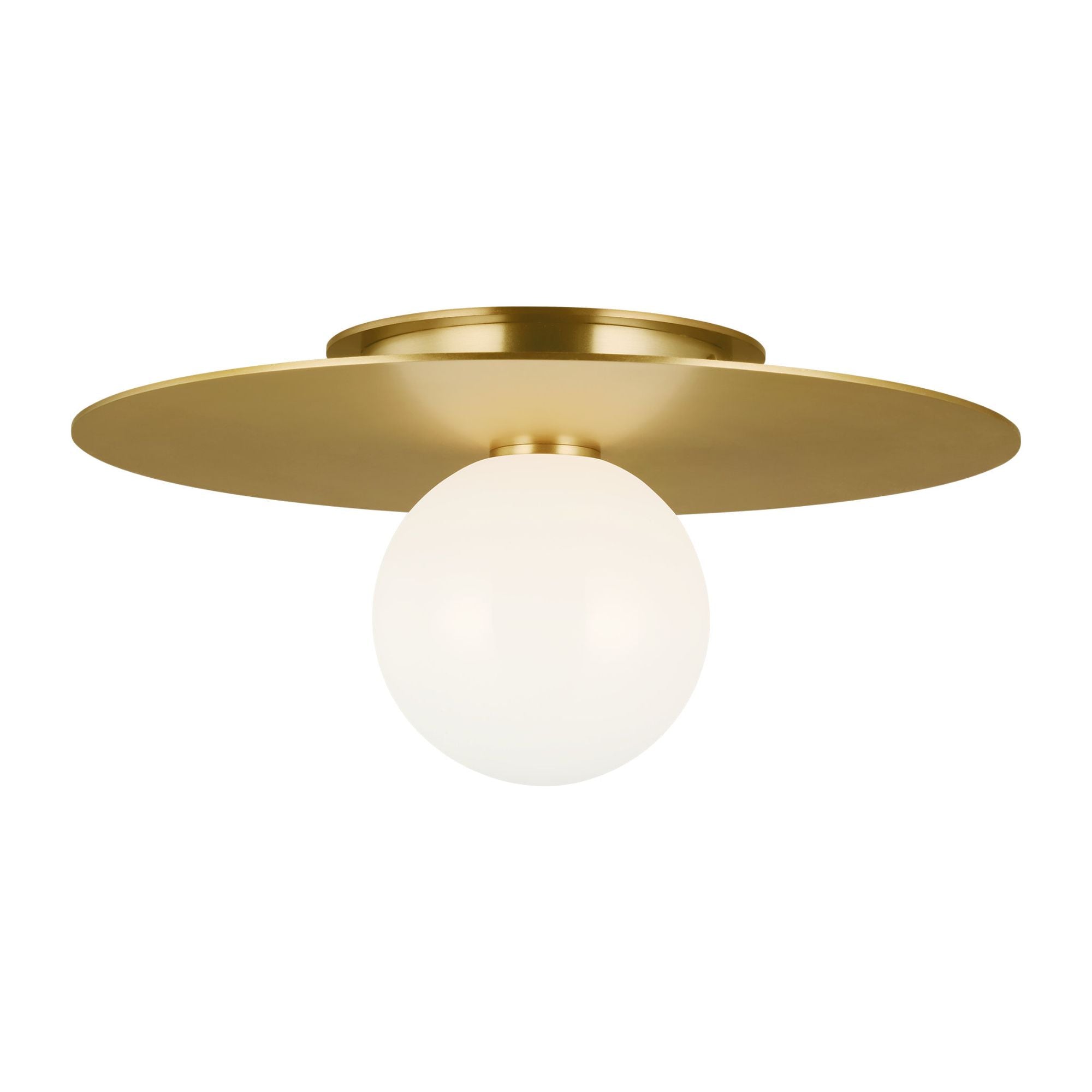 Kelly Wearstler Nodes Medium Flush Mount in Burnished Brass