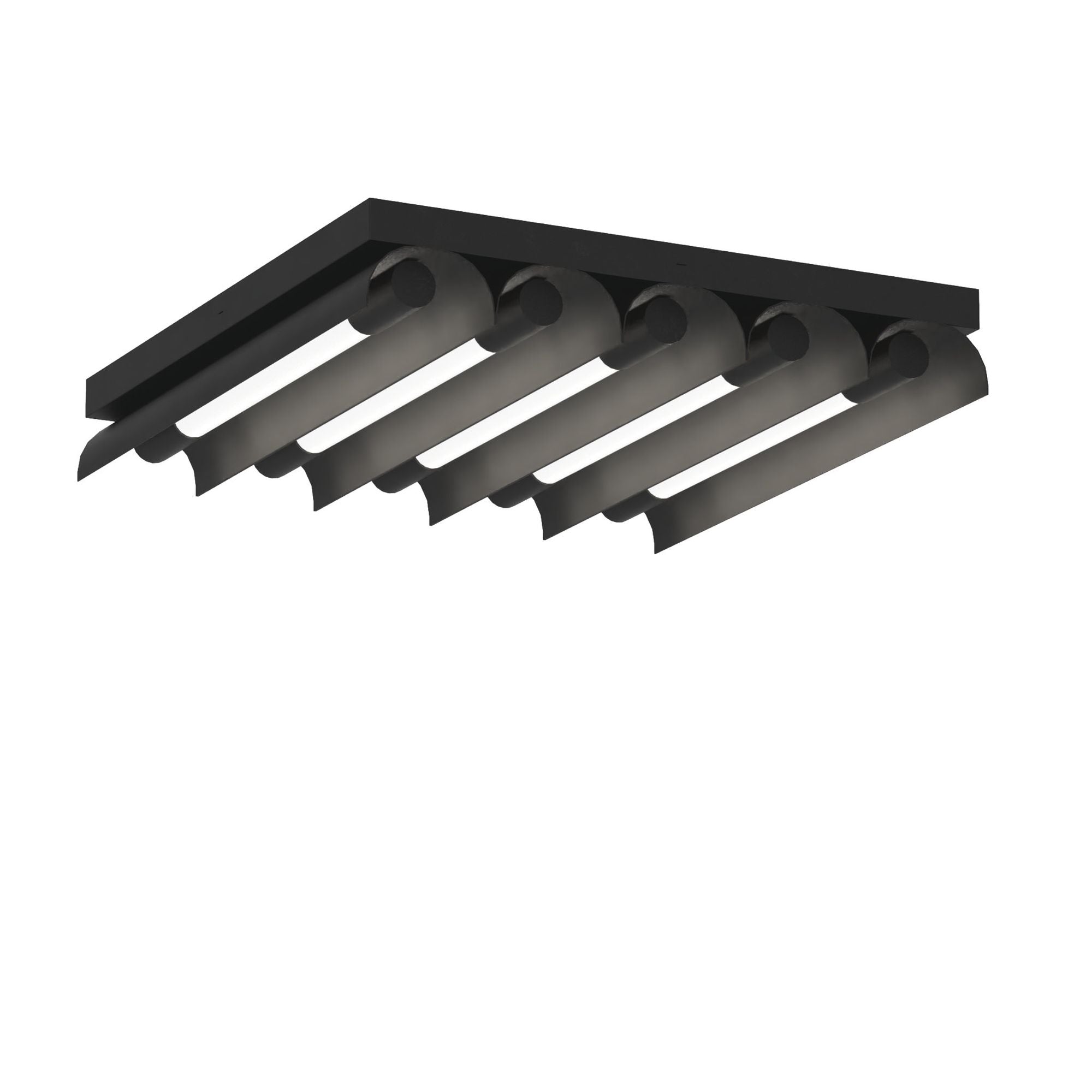 Kelly Wearstler Carson Five Light Flush Mount in Midnight Black