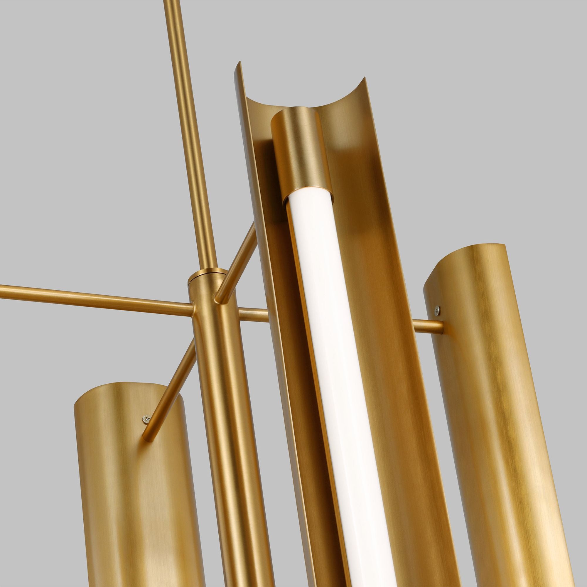 Kelly Wearstler Carson Four Light Pendant in Burnished Brass