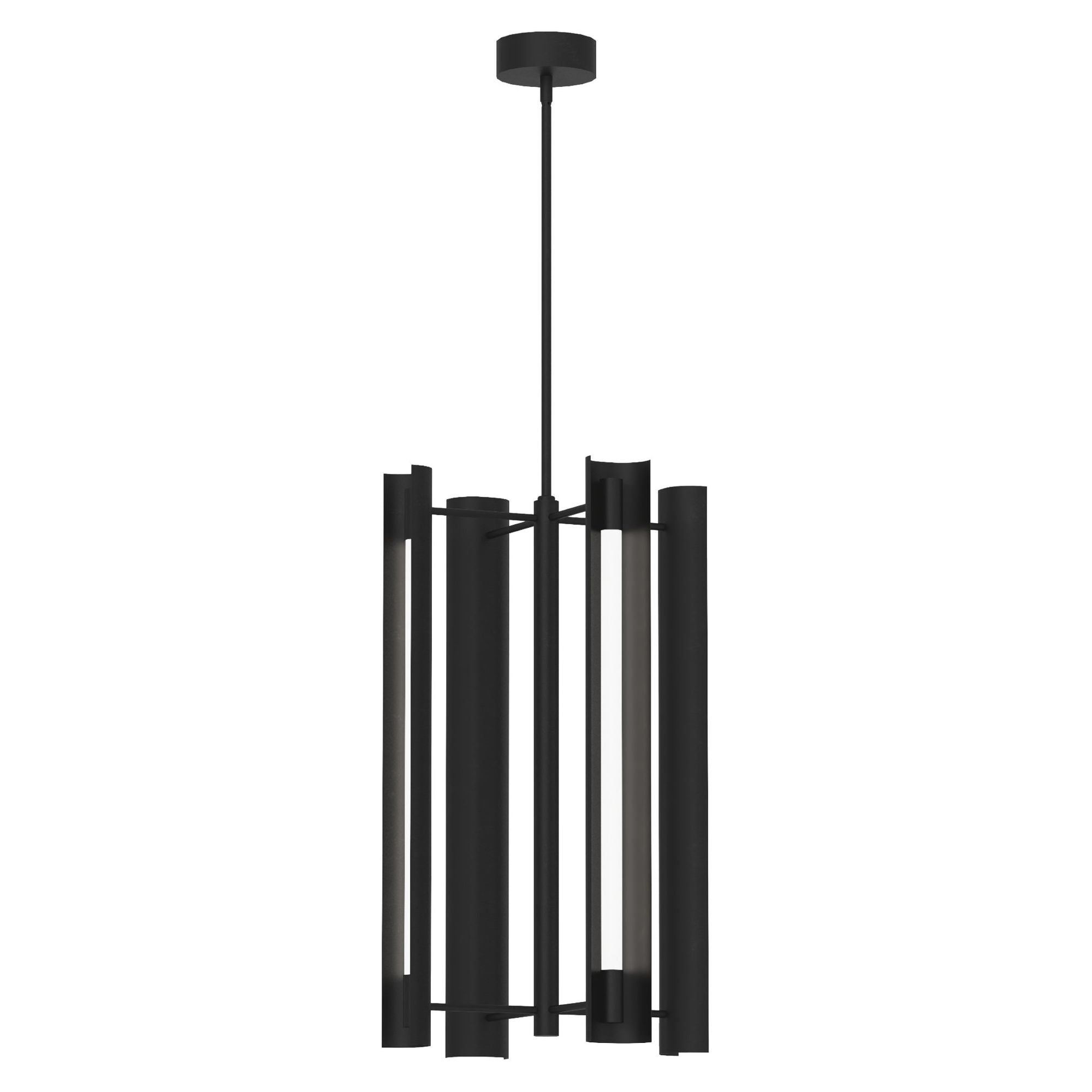Kelly Wearstler Carson Four Light Pendant in Midnight Black