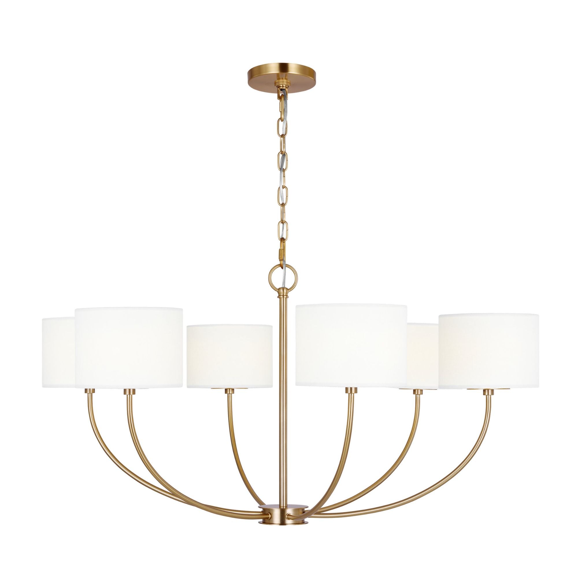 kate spade new york Sawyer Medium Chandelier in Burnished Brass