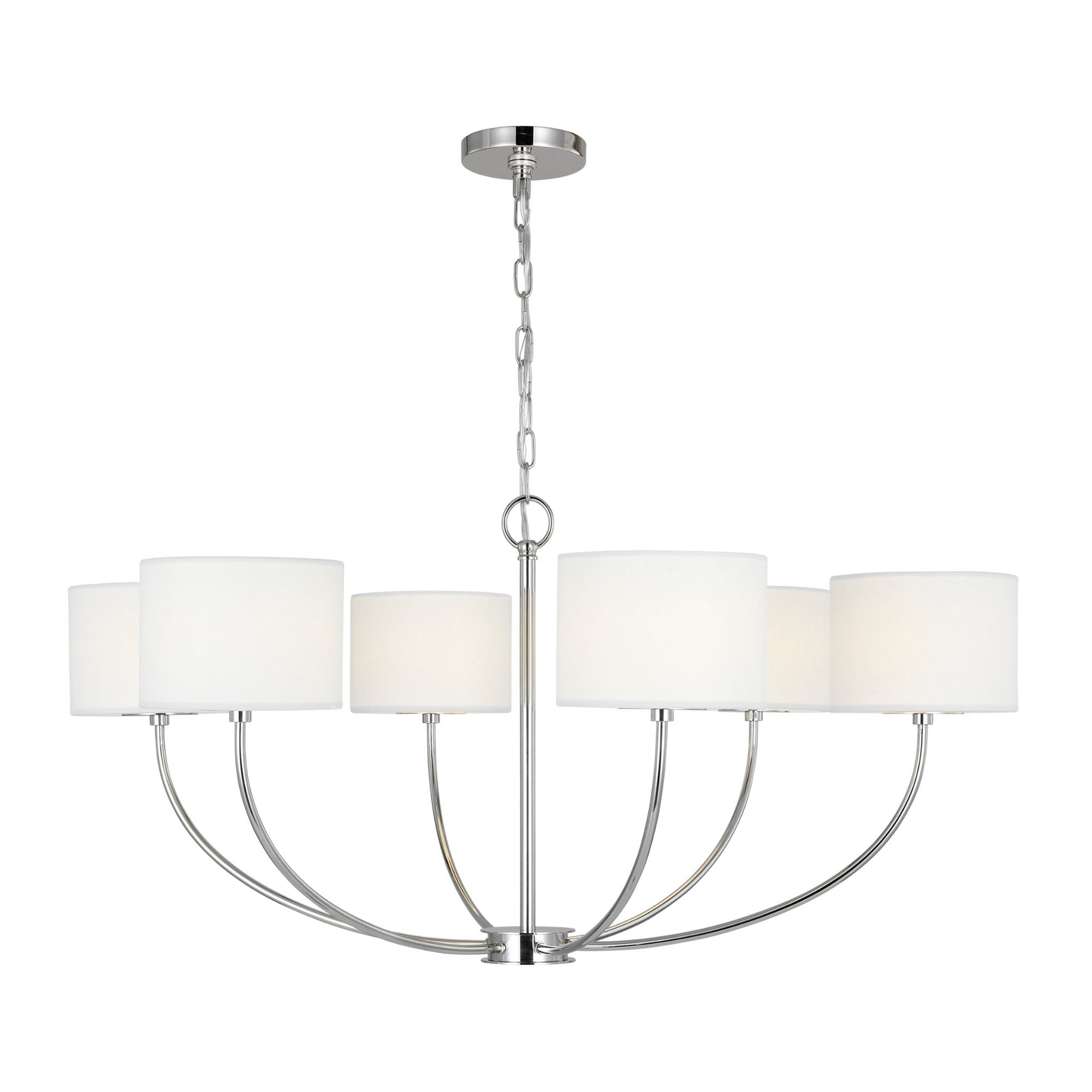 kate spade new york Sawyer Medium Chandelier in Polished Nickel
