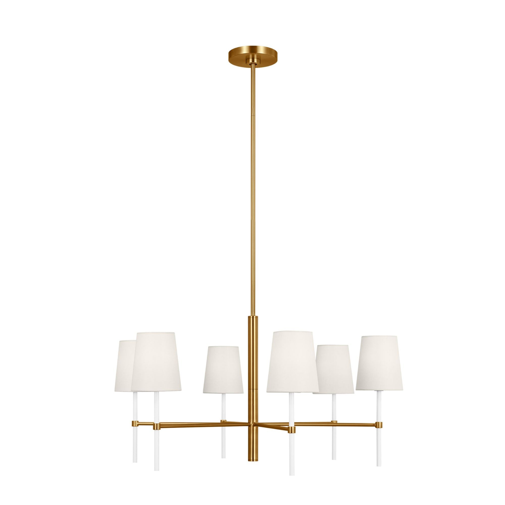 kate spade new york Monroe Medium Chandelier in Burnished Brass