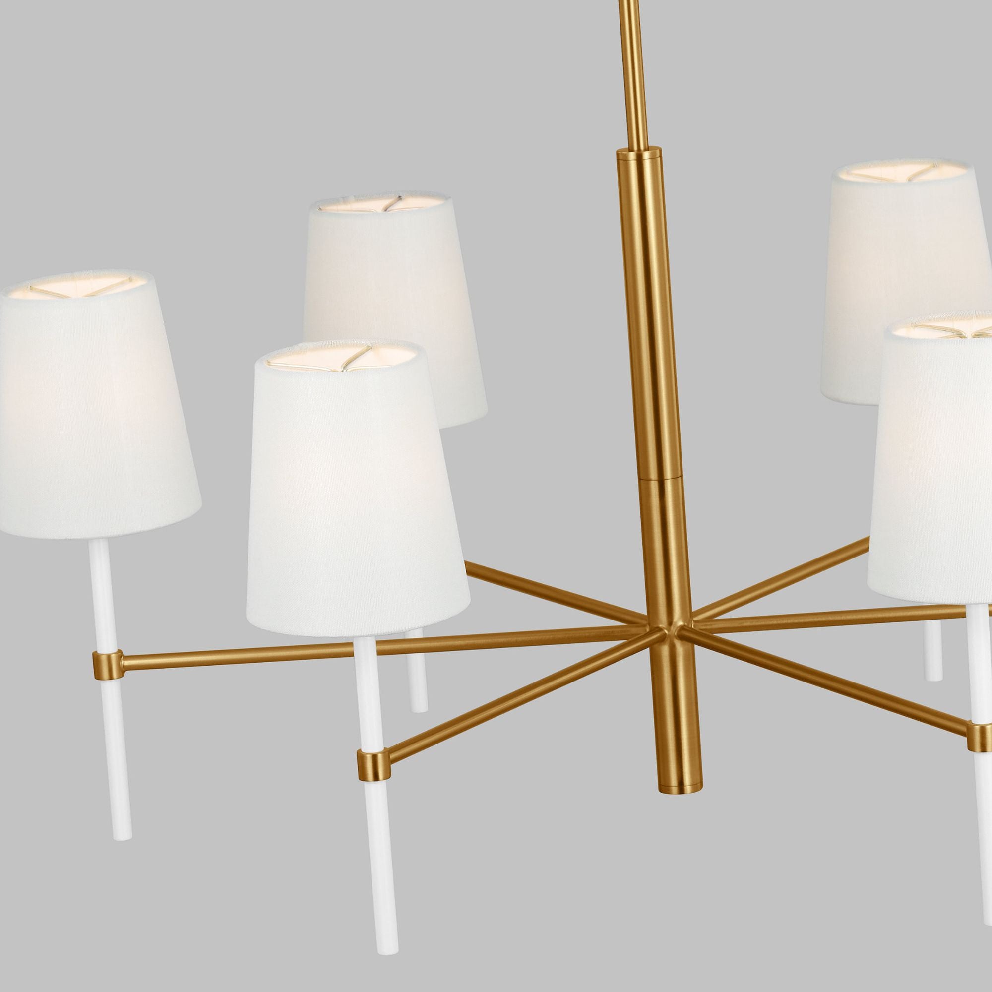 kate spade new york Monroe Medium Chandelier in Burnished Brass