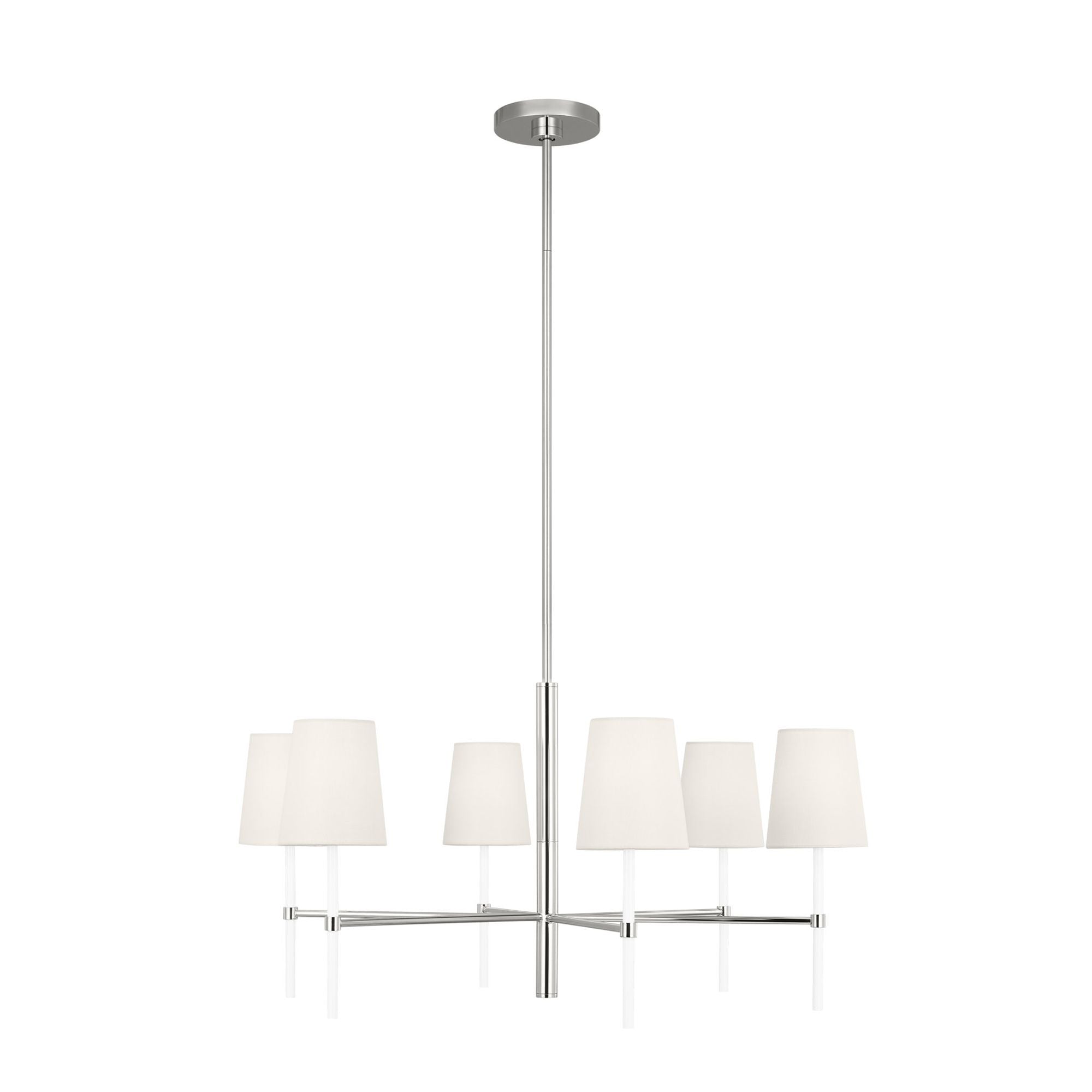 kate spade new york Monroe Medium Chandelier in Polished Nickel