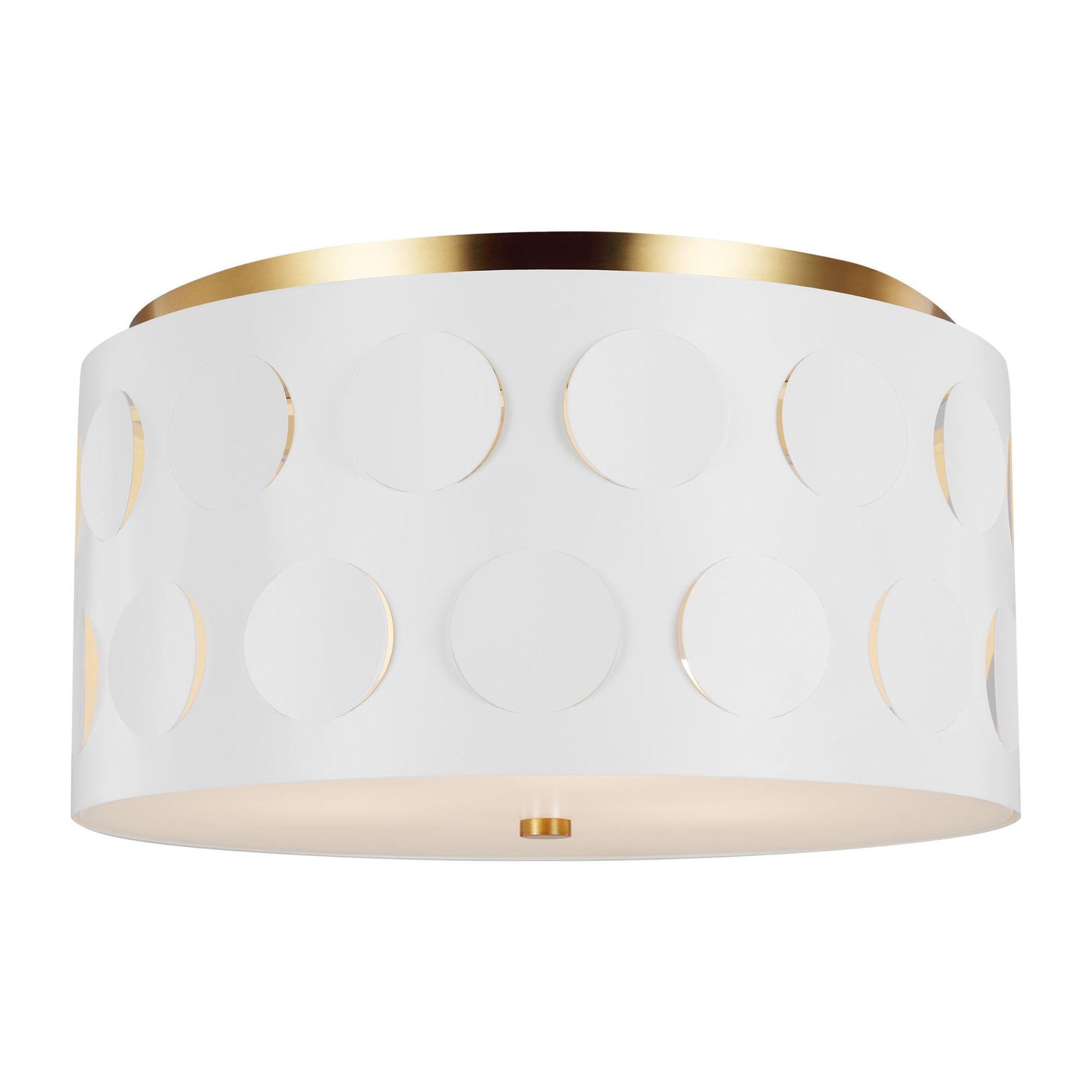 kate spade new york Dottie Medium Flush Mount in Burnished Brass