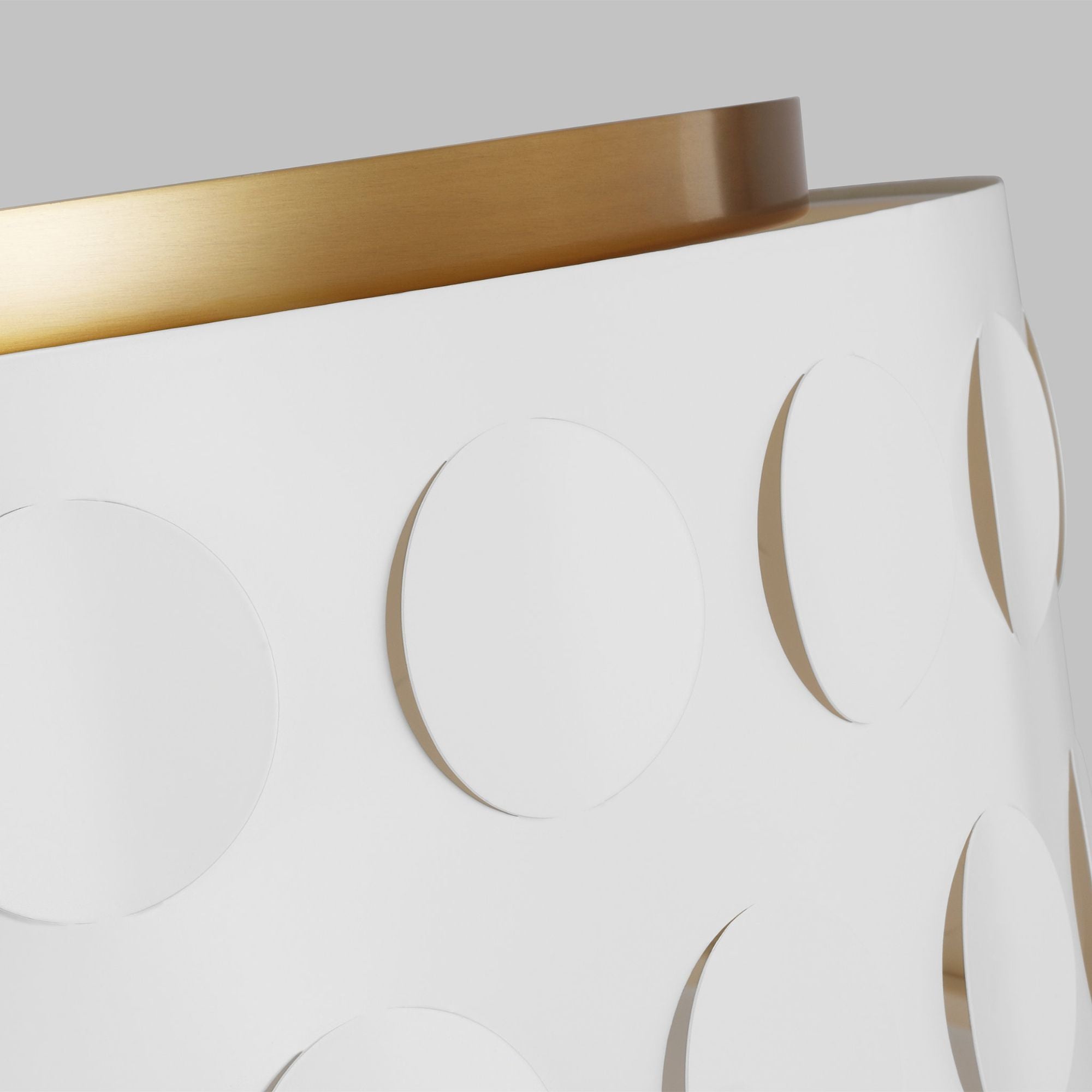 kate spade new york Dottie Large Flush Mount in Burnished Brass