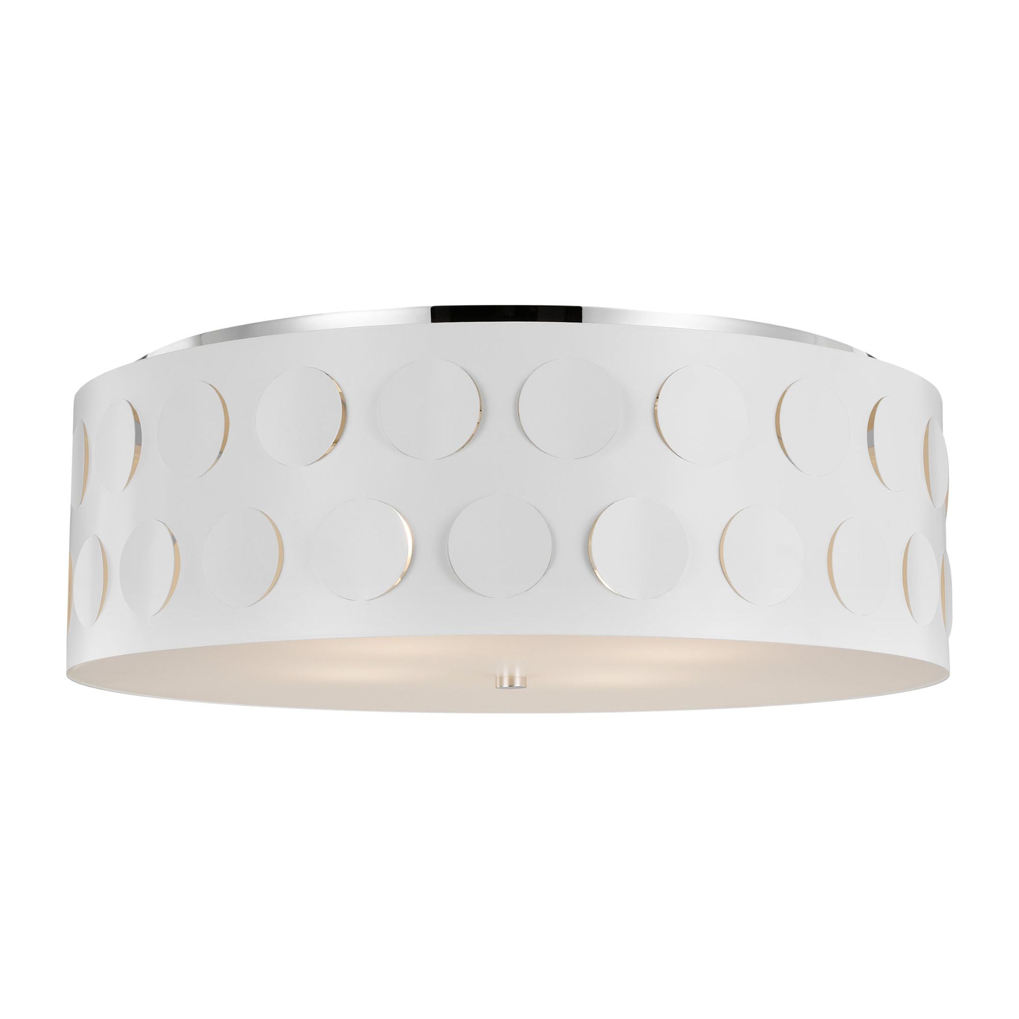 kate spade new york Dottie Large Flush Mount in Polished Nickel