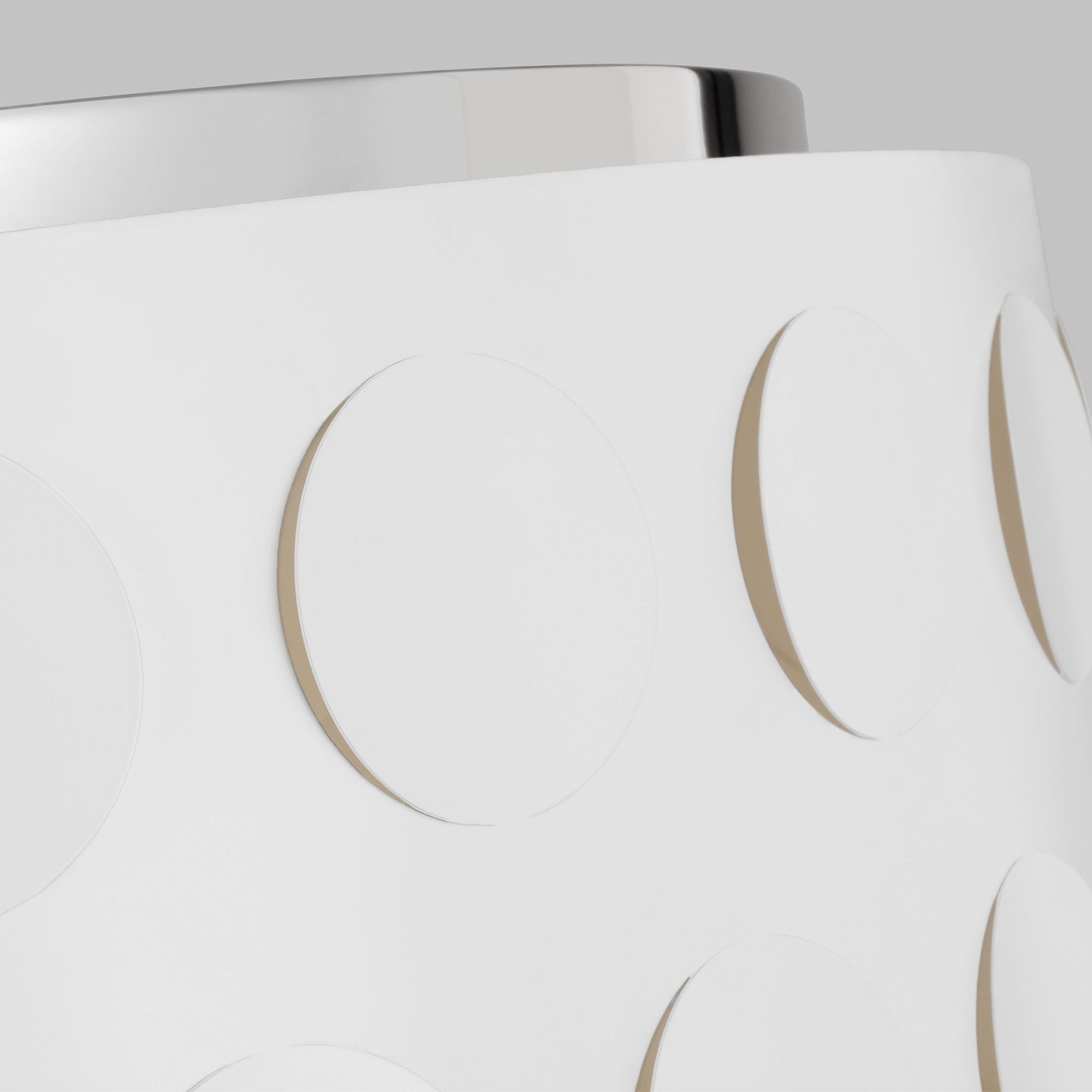 kate spade new york Dottie Large Flush Mount in Polished Nickel