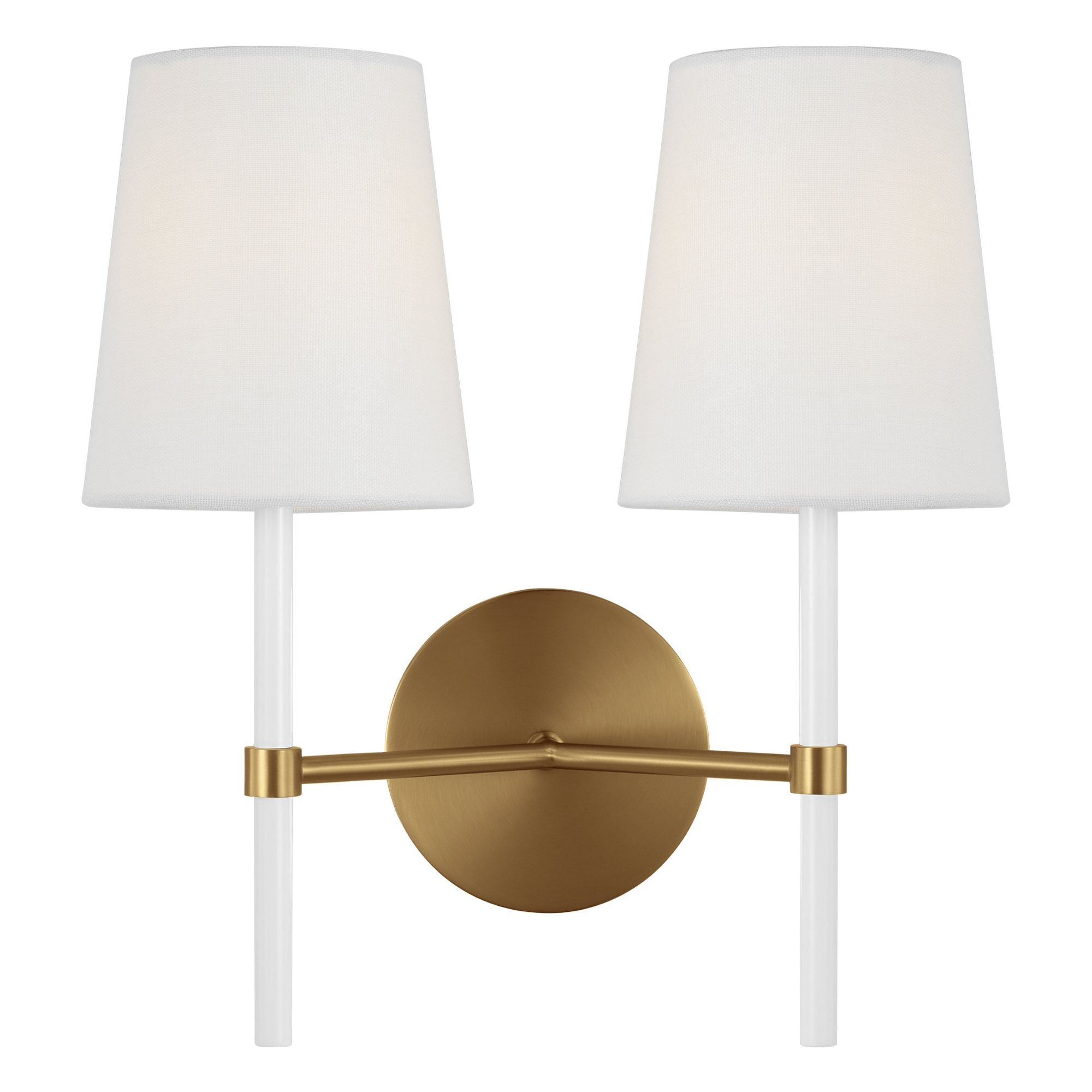 kate spade new york Monroe Double Sconce in Burnished Brass