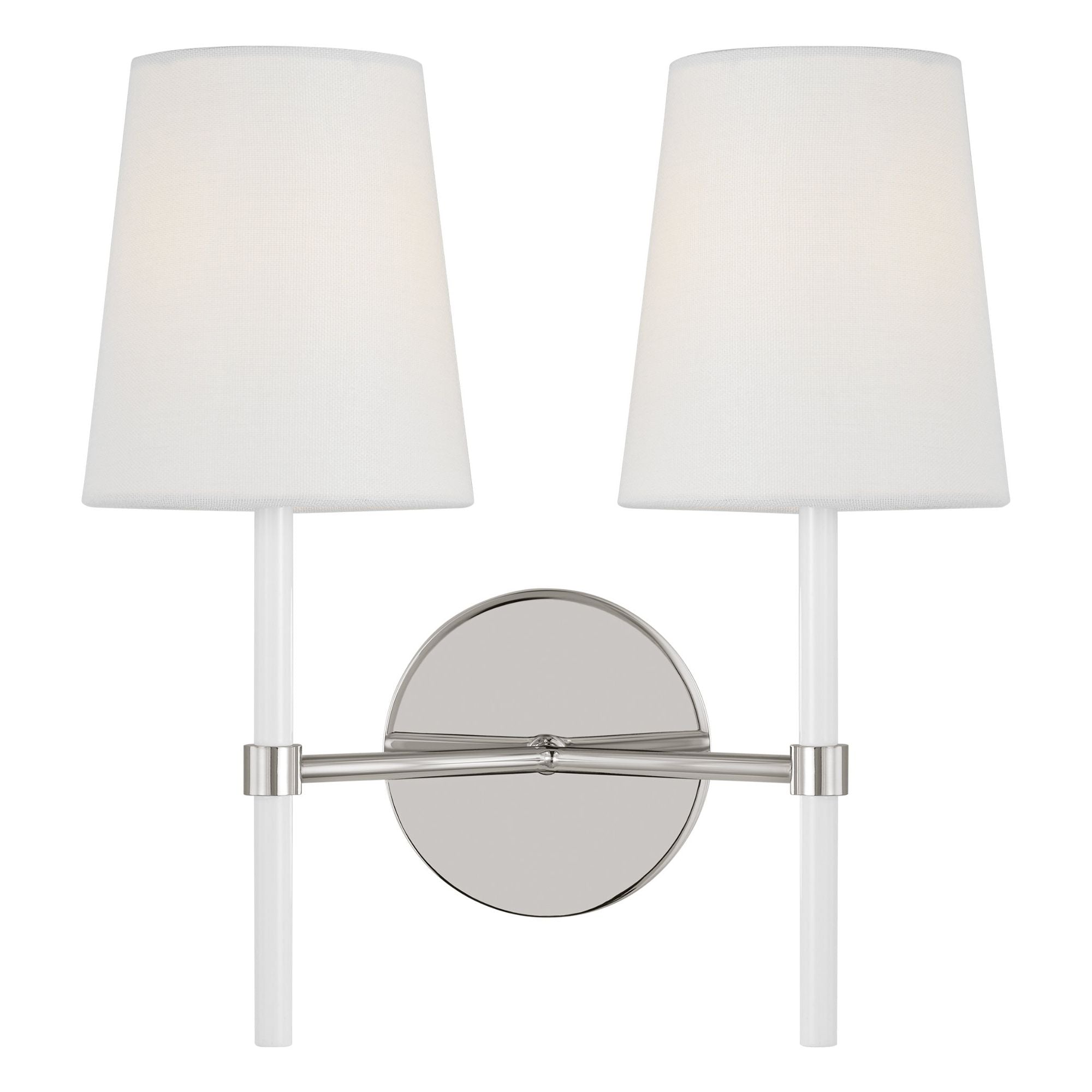 kate spade new york Monroe Double Sconce in Polished Nickel