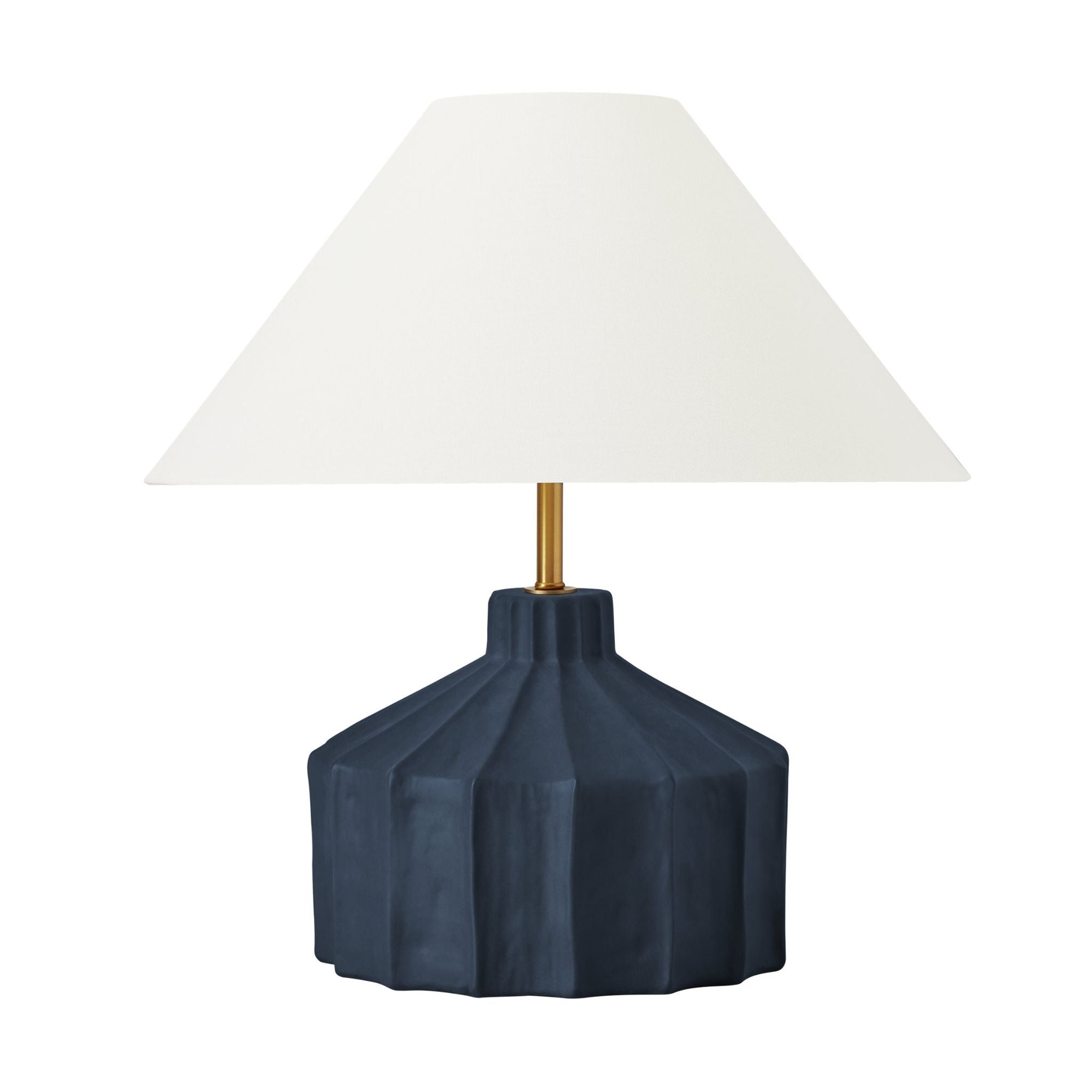 Kelly Wearstler Veneto Medium Table Lamp in Matte Medium Blue Wash