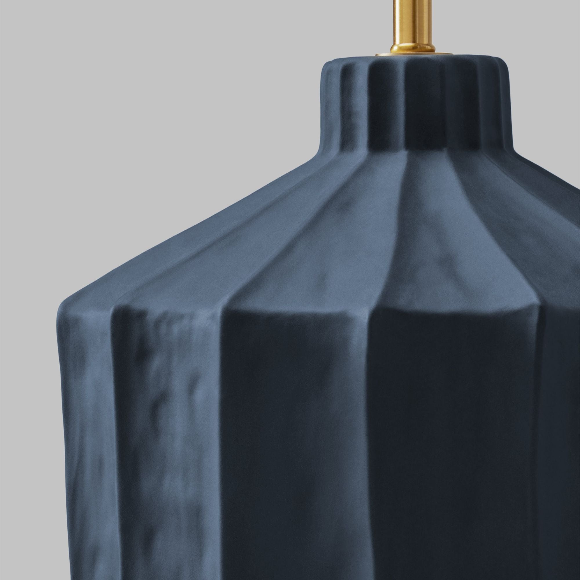 Kelly Wearstler Veneto Medium Table Lamp in Matte Medium Blue Wash