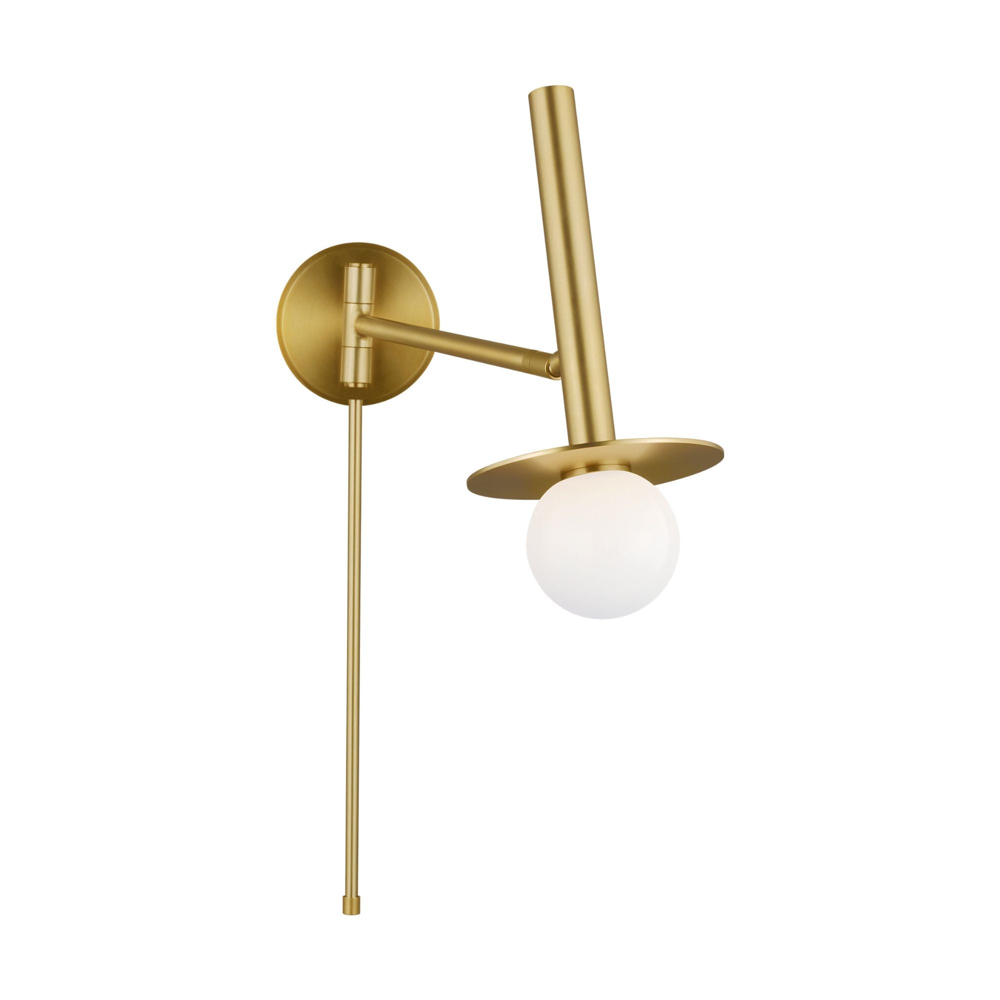 Kelly Wearstler Nodes Pivot Sconce in Burnished Brass