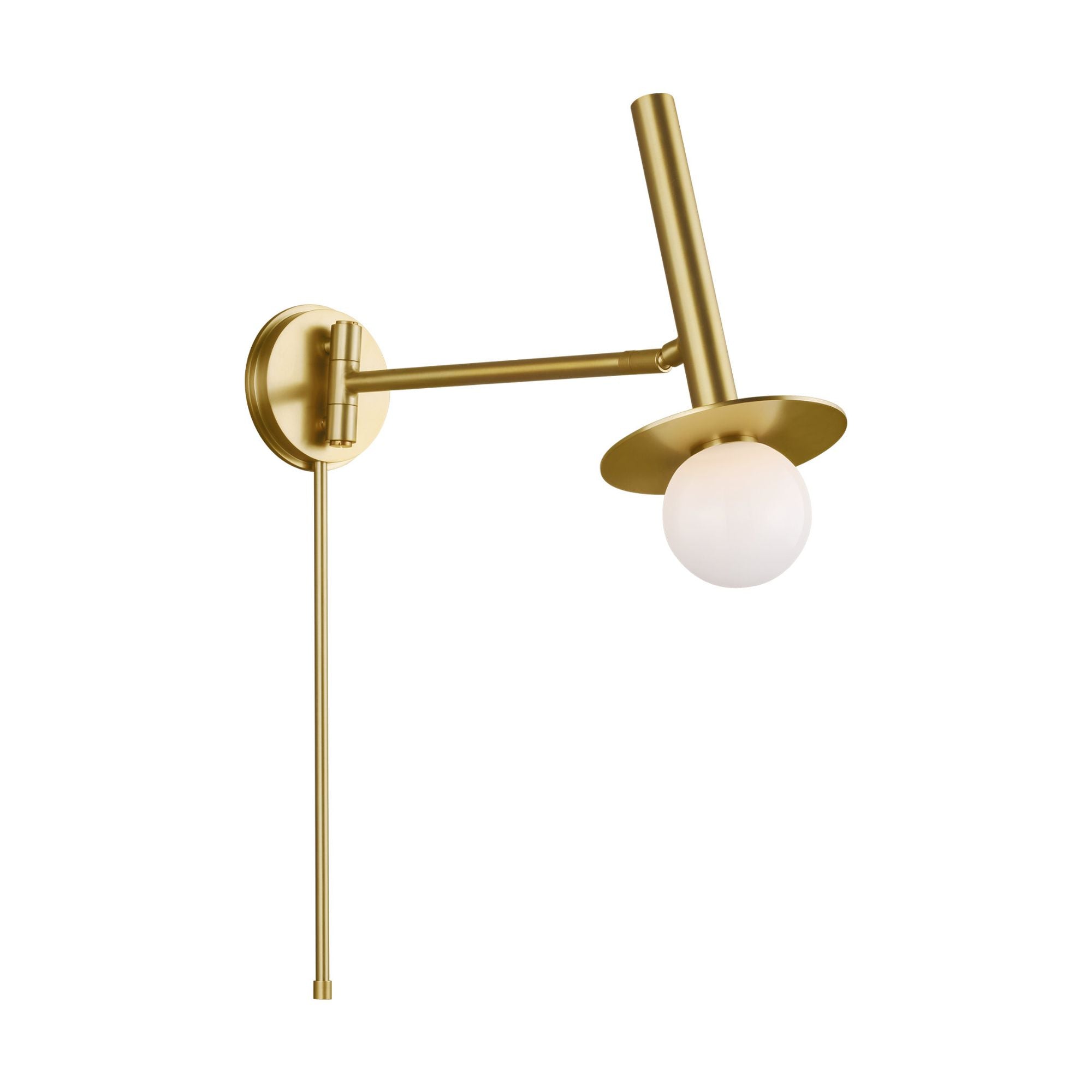 Kelly Wearstler Nodes Pivot Sconce in Burnished Brass