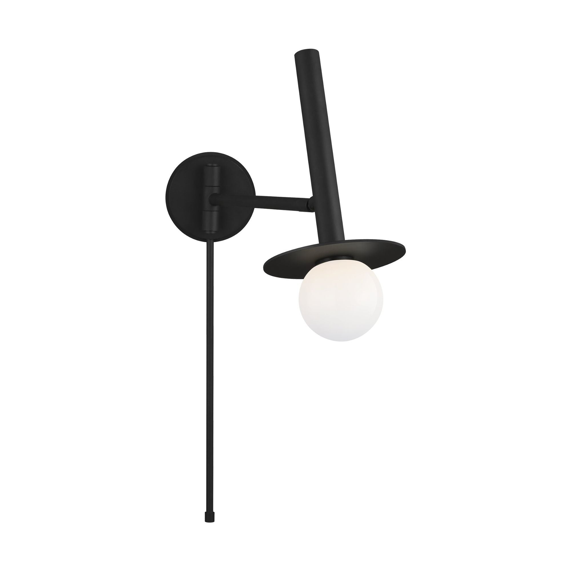 Kelly Wearstler Nodes Pivot Sconce in Midnight Black