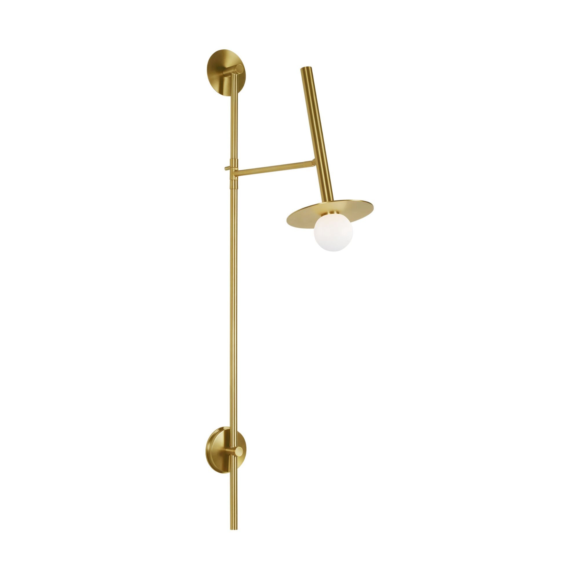 Kelly Wearstler Nodes Large Pivot Sconce in Burnished Brass