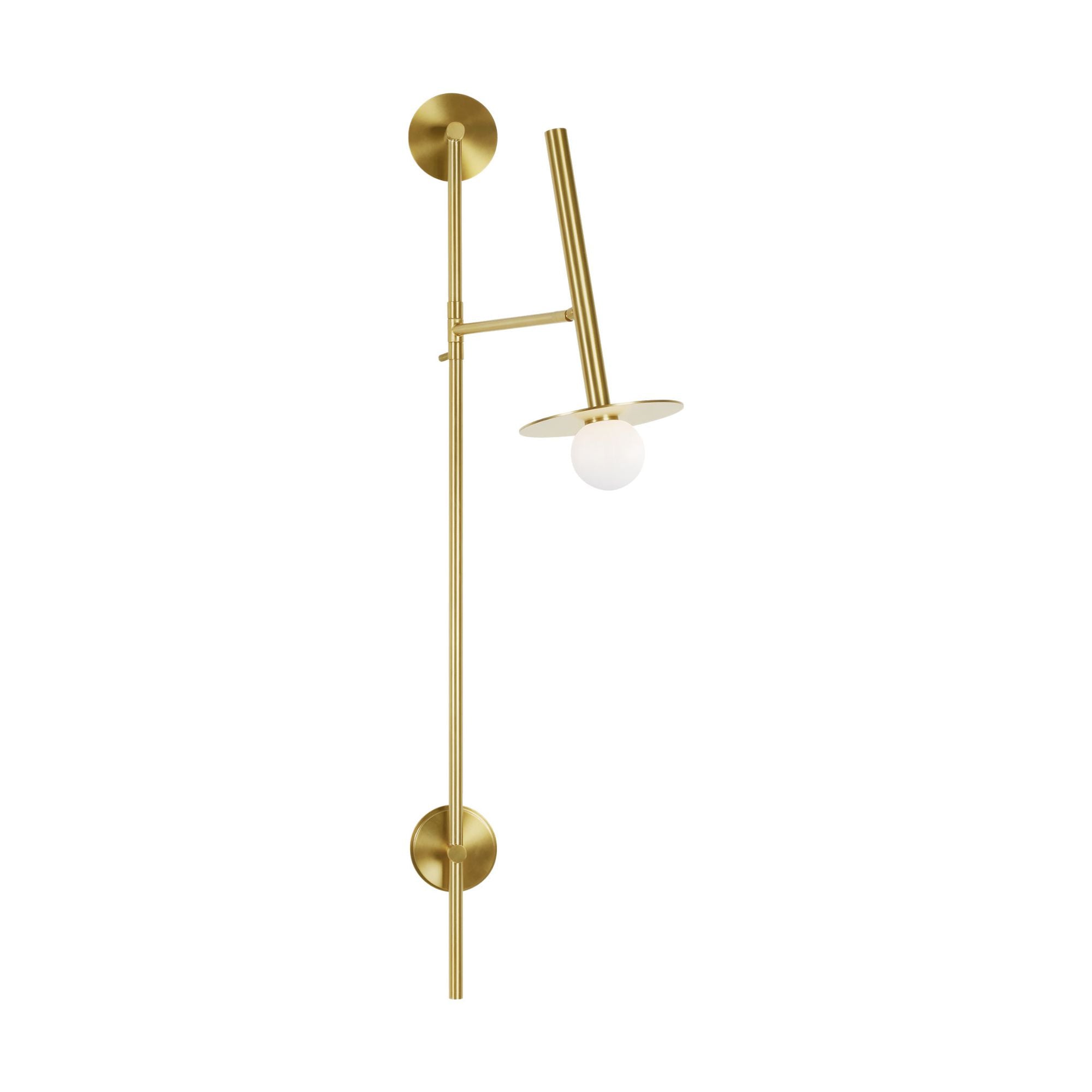 Kelly Wearstler Nodes Large Pivot Sconce in Burnished Brass