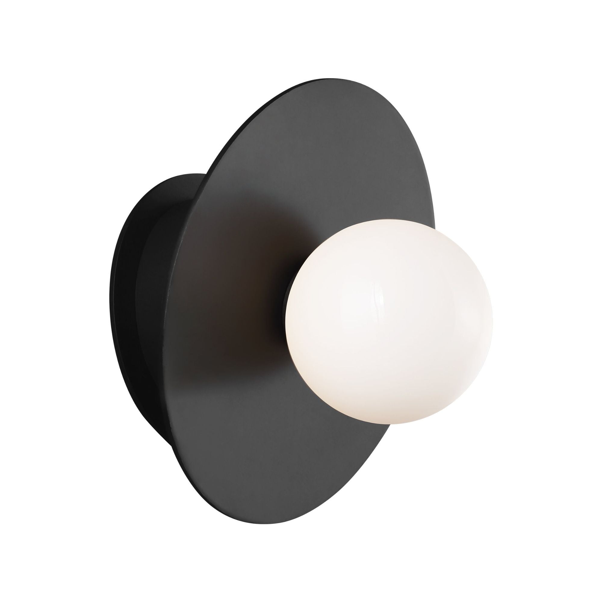 Kelly Wearstler Nodes Large Angled Sconce in Midnight Black